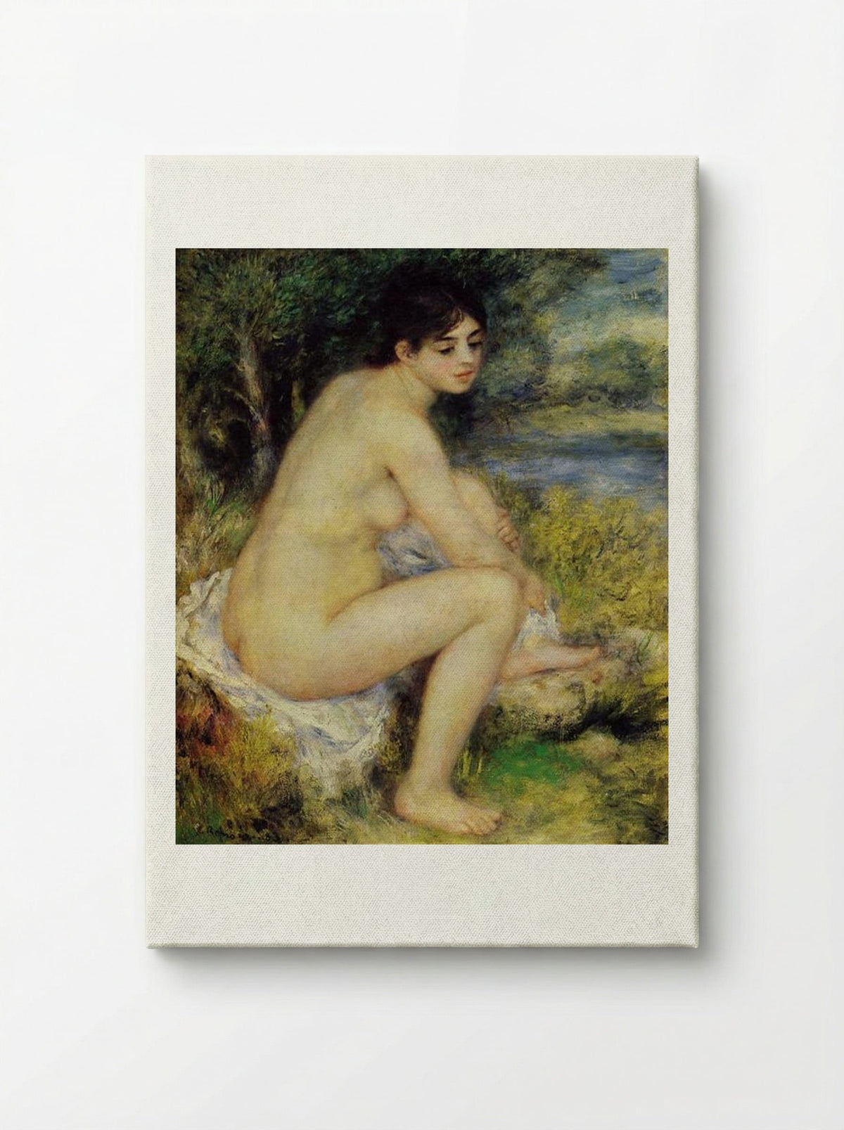 Seated Bather - Pierre-Auguste Renoir - Canvas