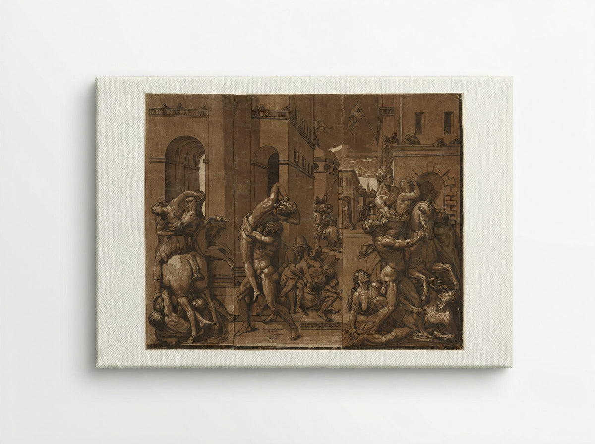 Triumph with Men, Women, and Children - Andrea Andreani - Canvas