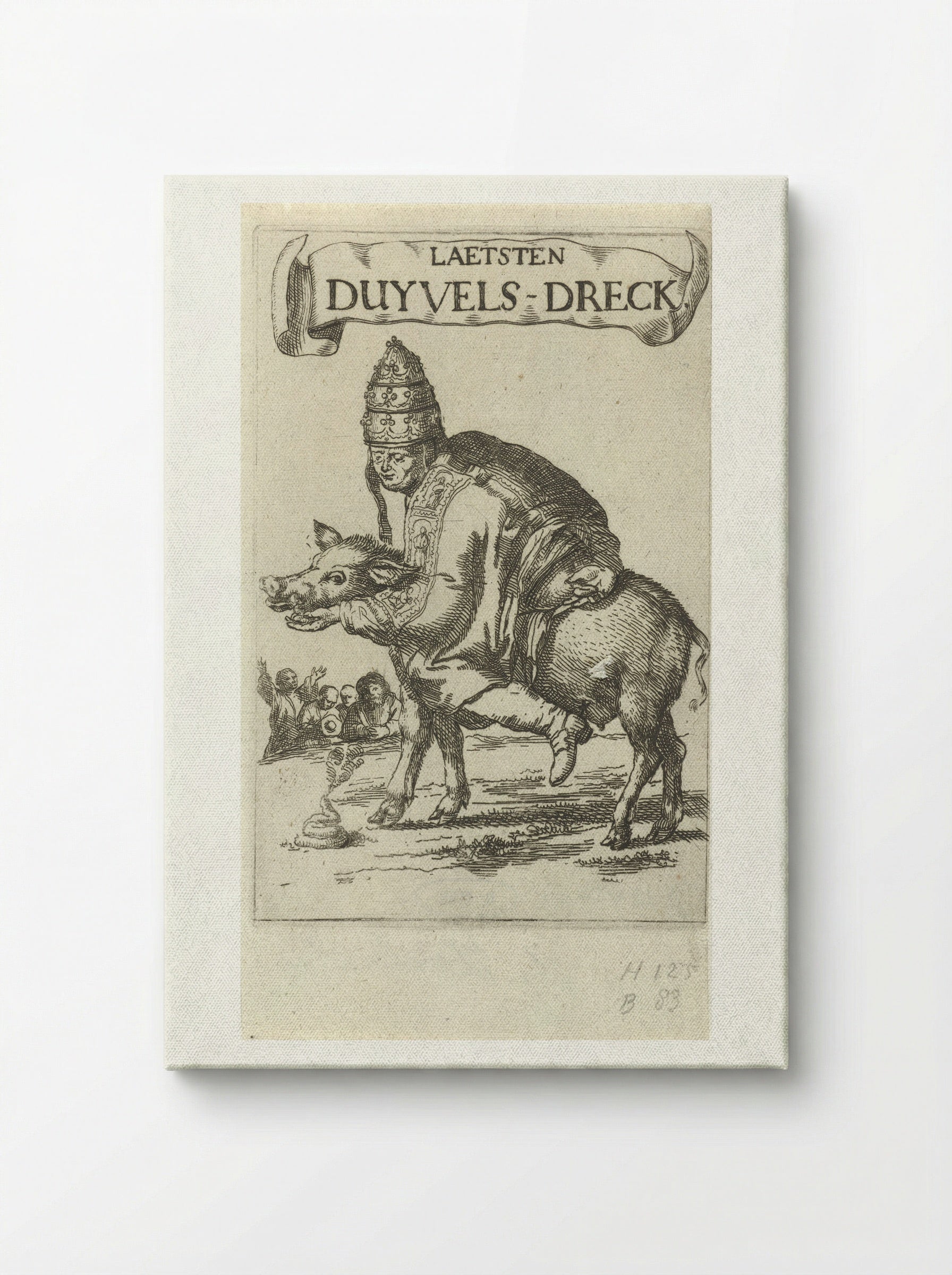 Laetsten Duyvels-Dreck - Arnold Houbraken - Canvas