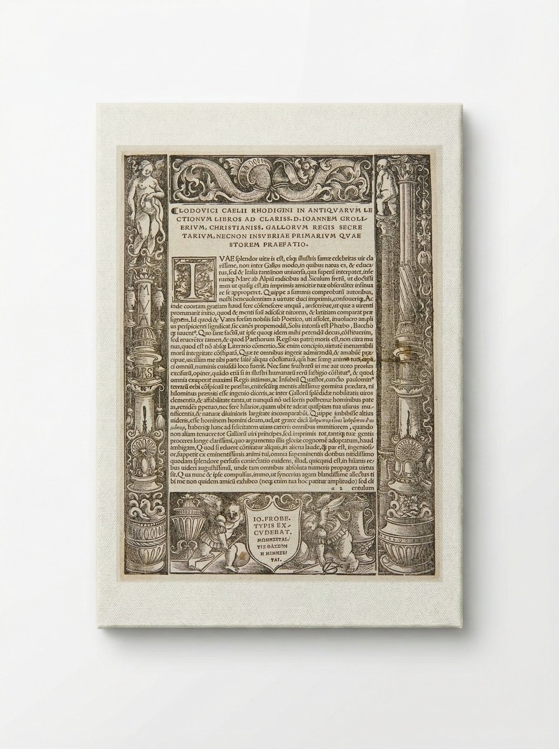 Border Composed of Four Blocks - Urs Graf - Canvas