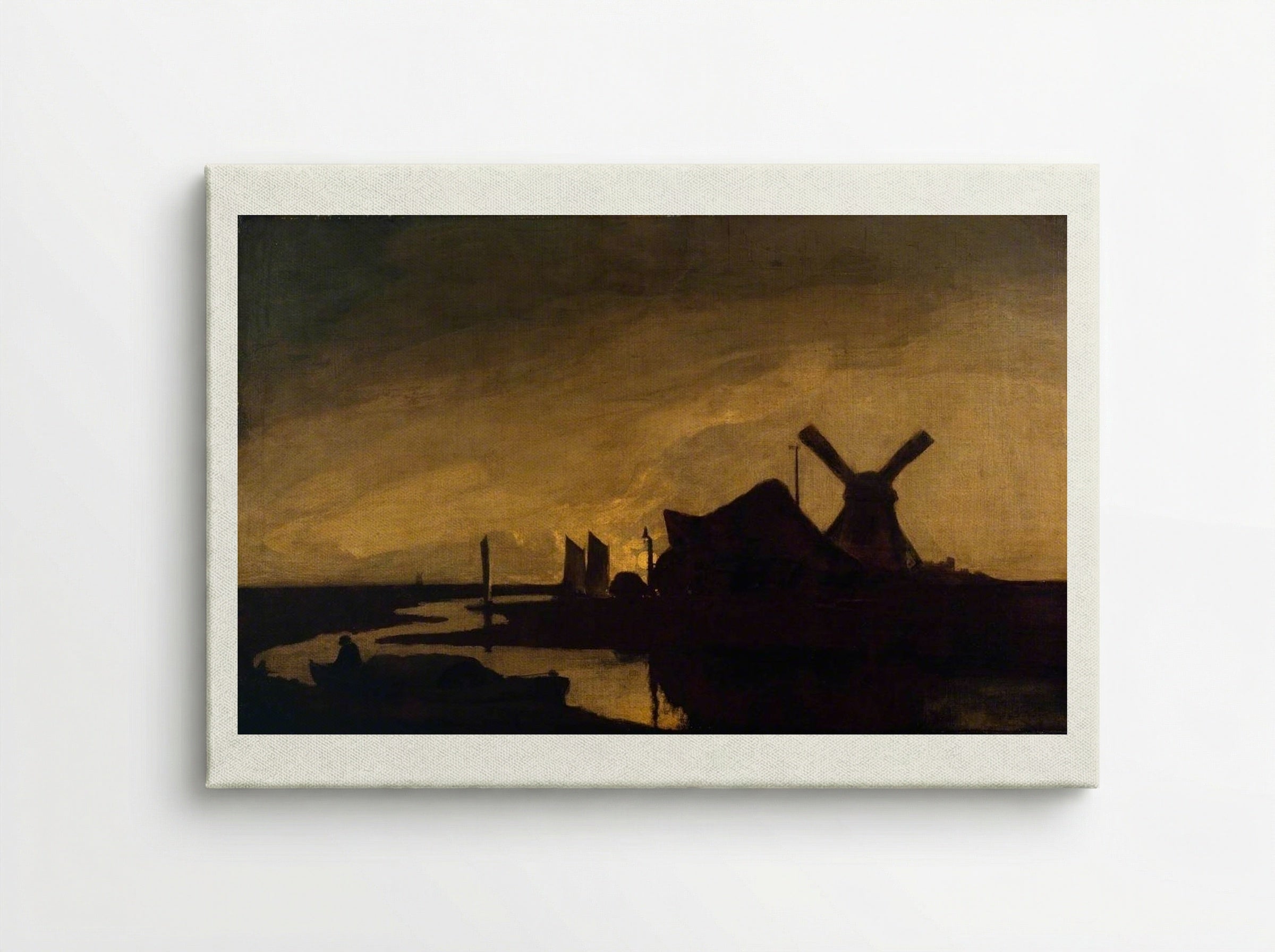 Moonrise on the Yare - John Crome - Canvas