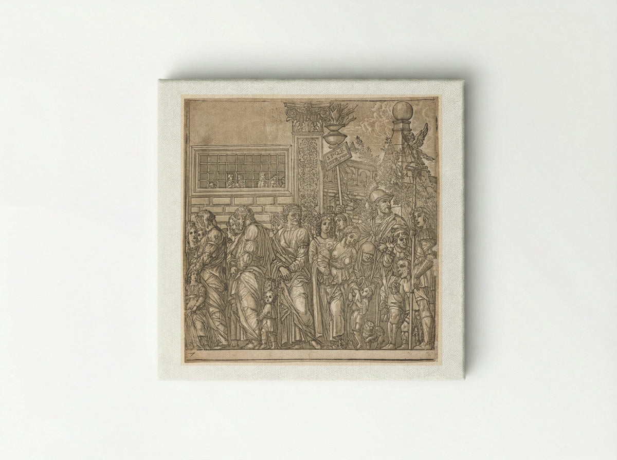 The Triumph of Julius Caesar: Procession of Men, Women and Children - Andrea Andreani - Canvas