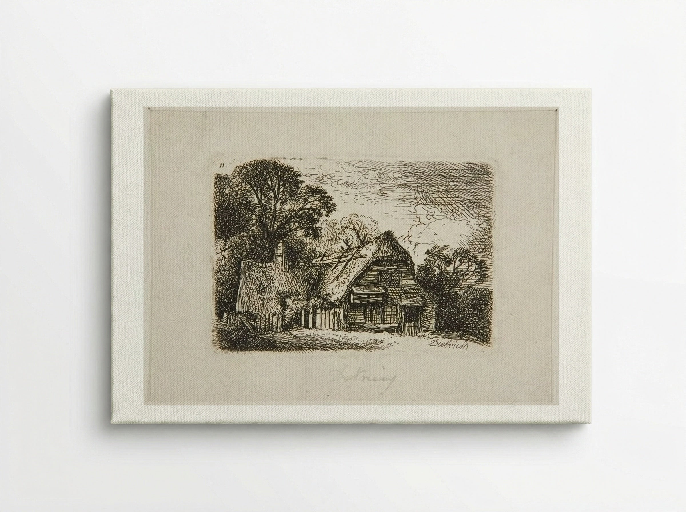 Peasant's House - Christian Wilhelm Ernst Dietrich - Canvas