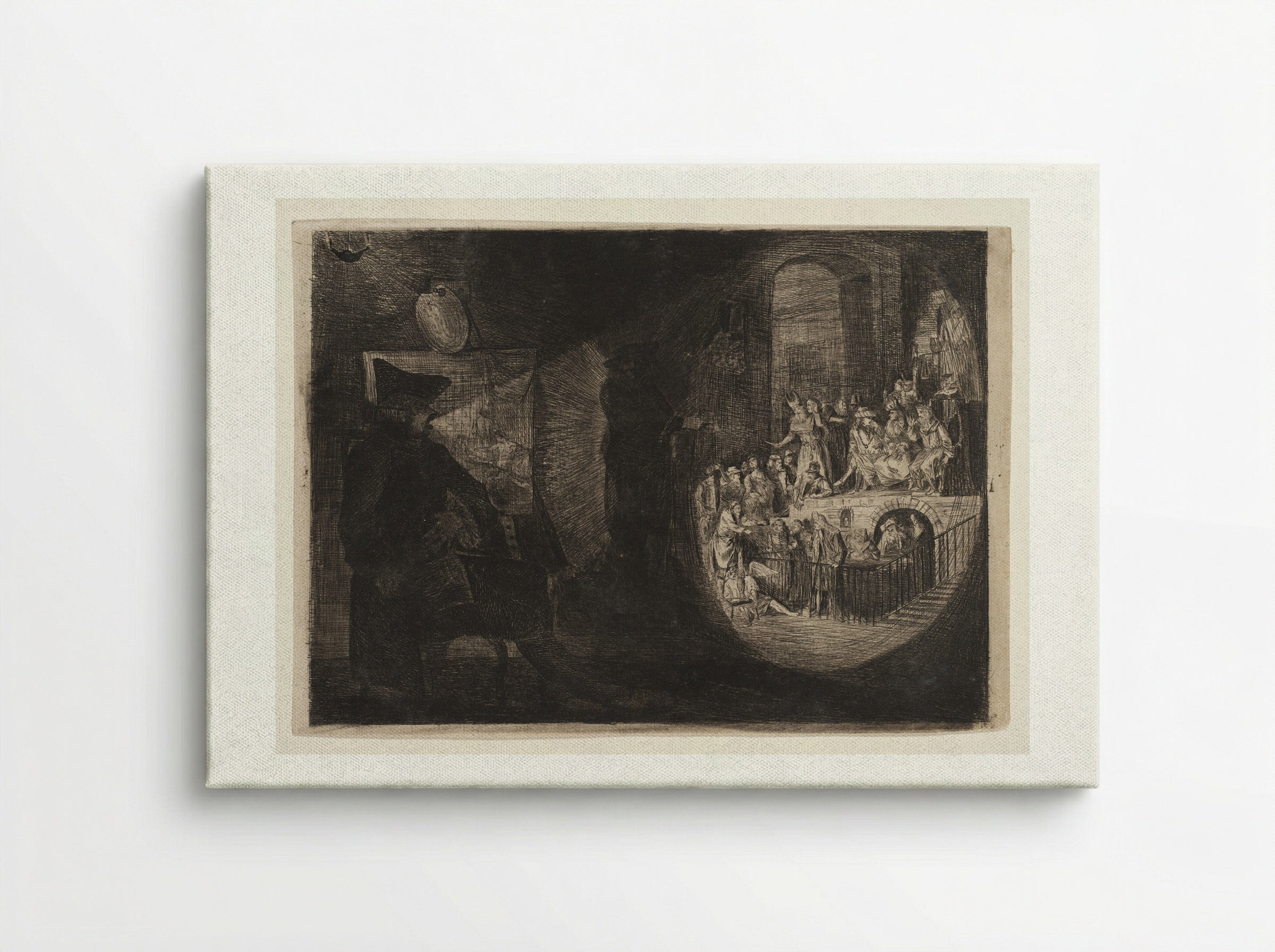 The Magic Lantern, Paul Before Felix - Paul Sandby - Canvas