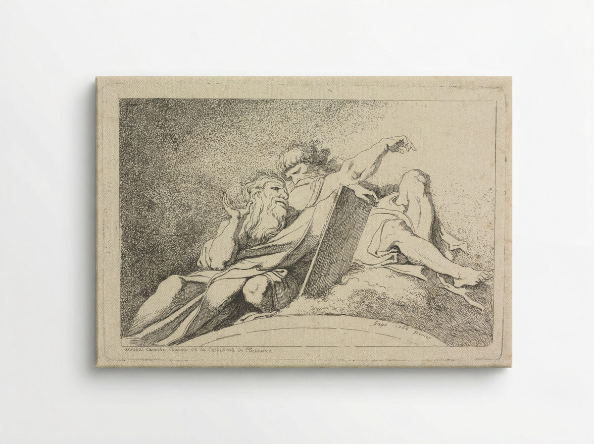 The Two Prophets - Jean-Honoré Fragonard - Canvas