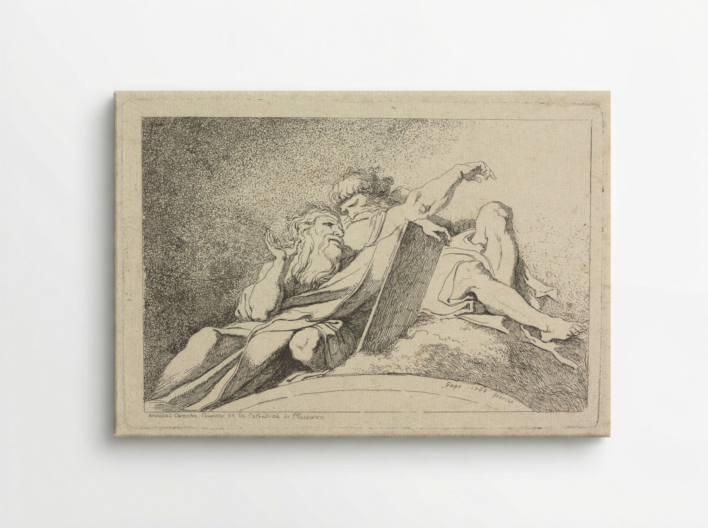 The Two Prophets - Jean-Honoré Fragonard - Canvas