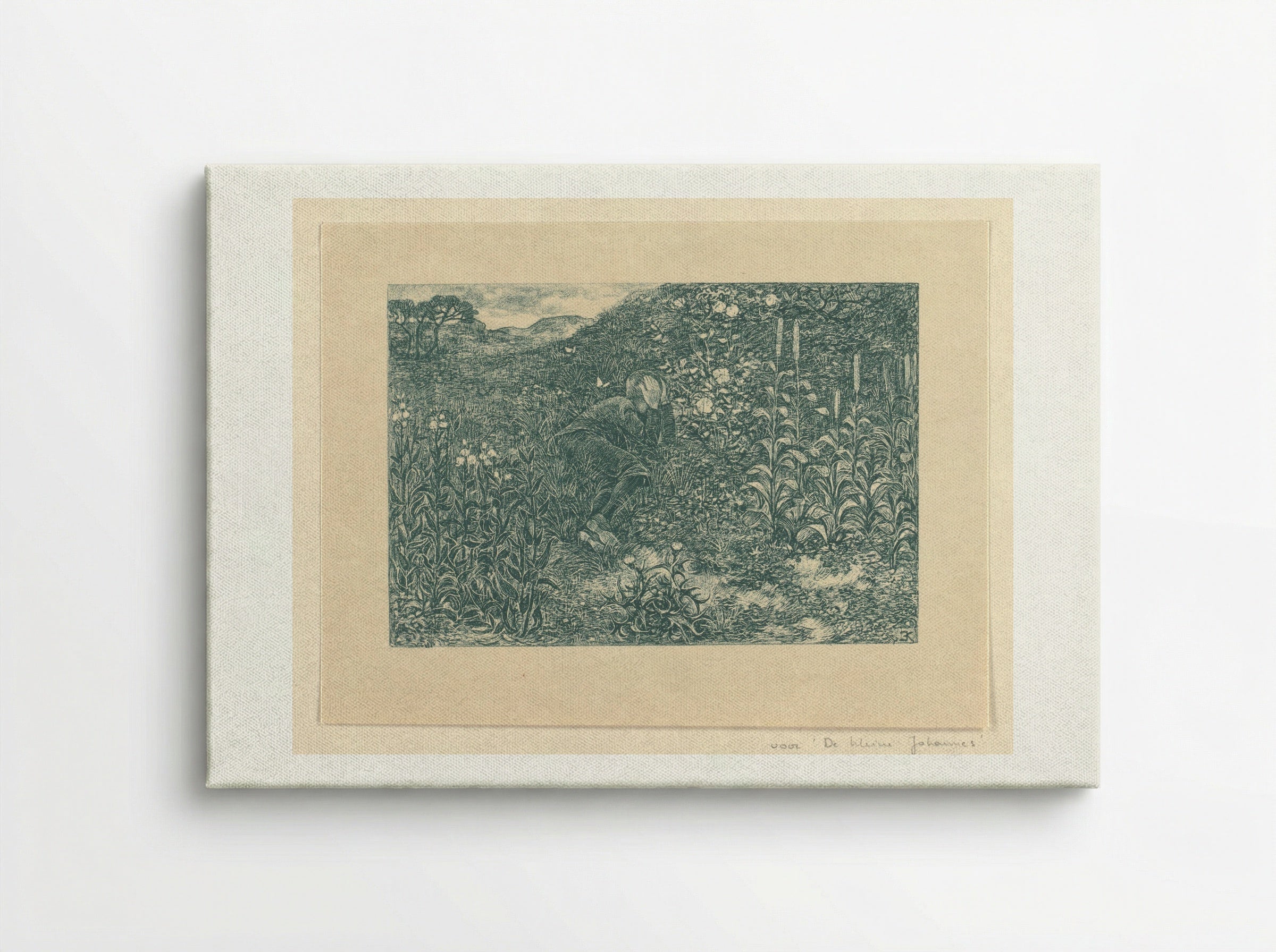 Johannes tussen de struiken - Edzard Koning - Canvas