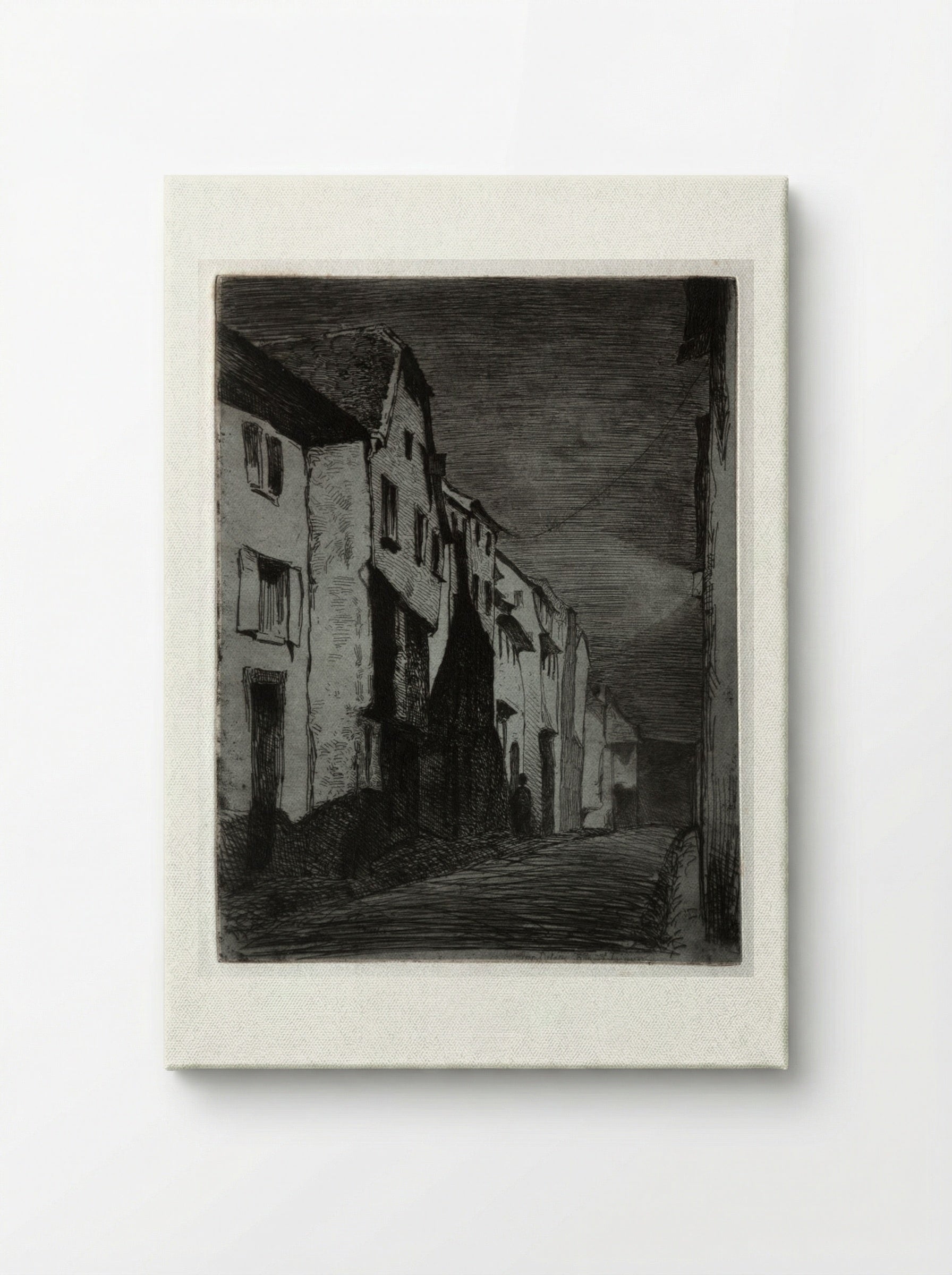 Street at Saverne - James McNeill Whistler - Canvas