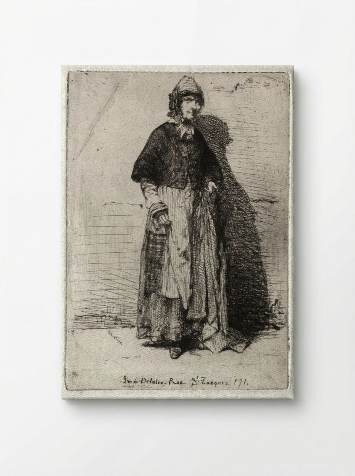 La Mère Gérard - James McNeill Whistler - Canvas