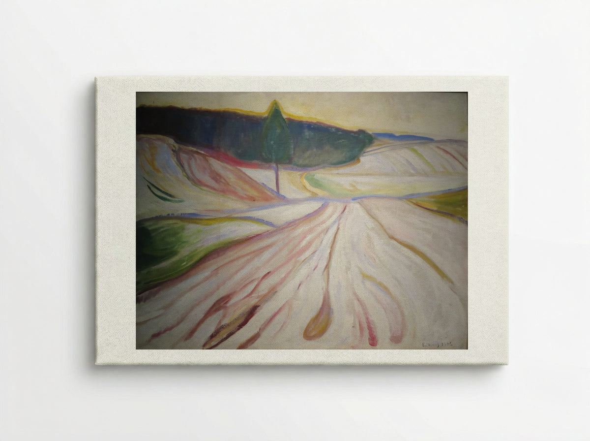 Winter Landscape - Edvard Munch - Canvas