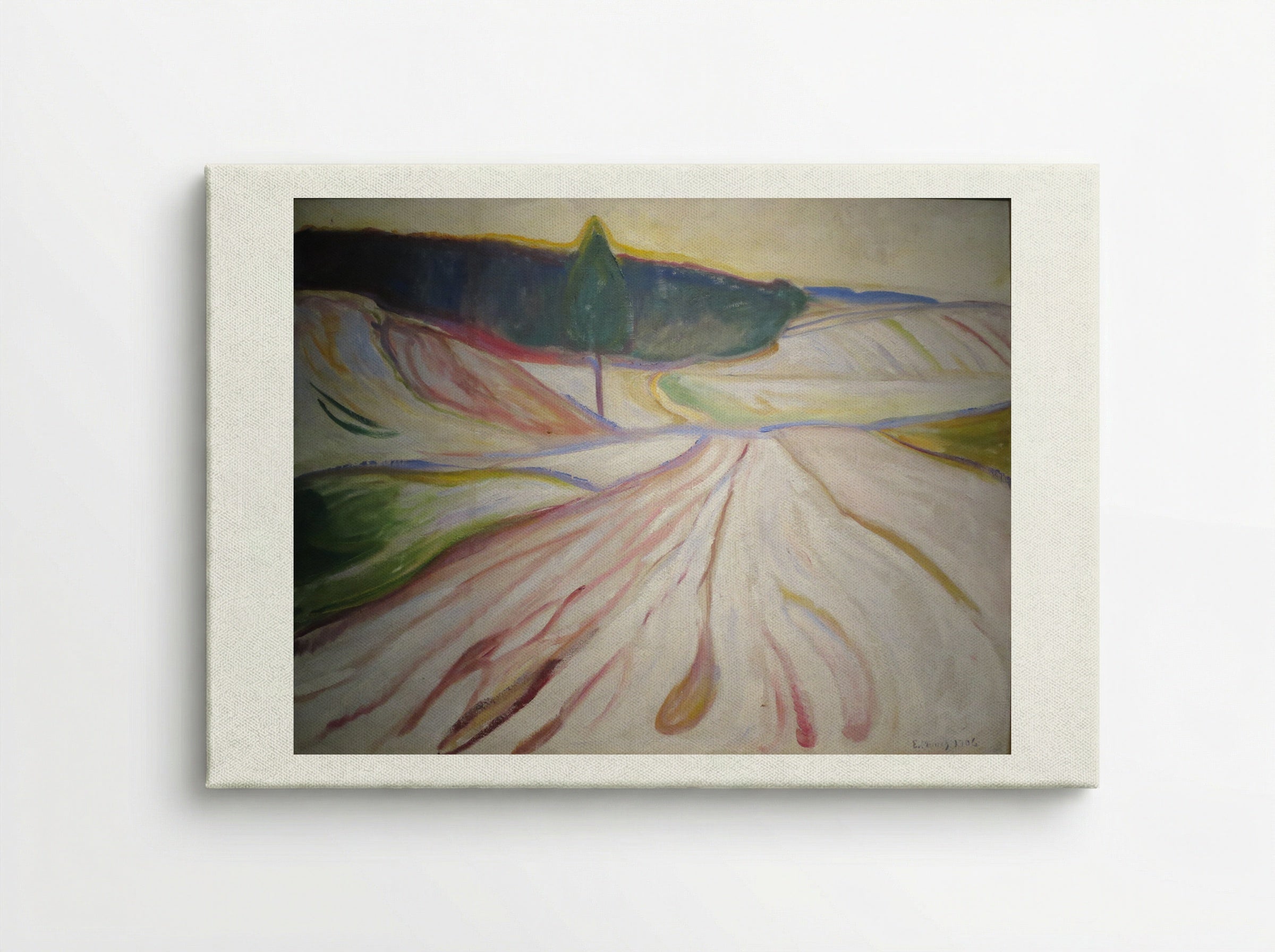 Winter Landscape - Edvard Munch - Canvas