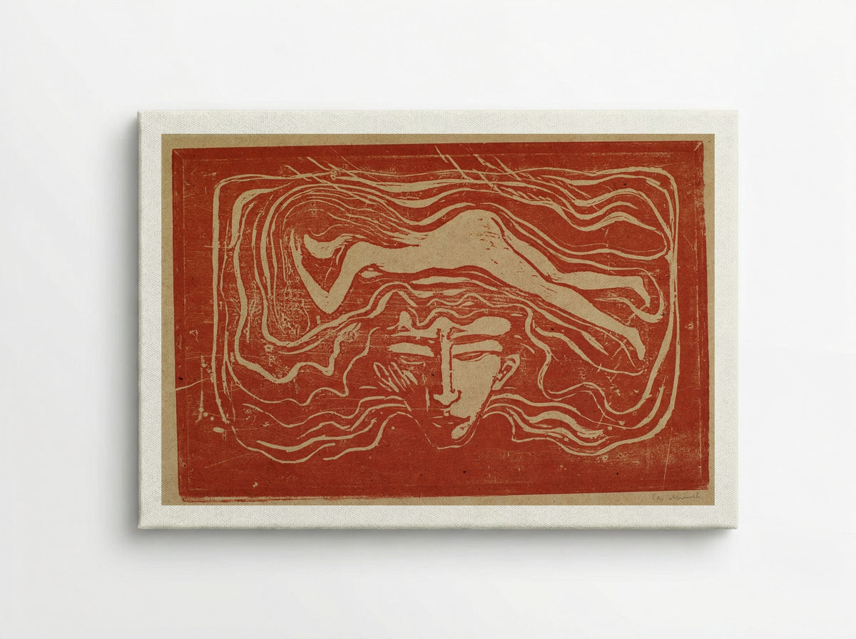 In a Man's Brain - Edvard Munch - Canvas