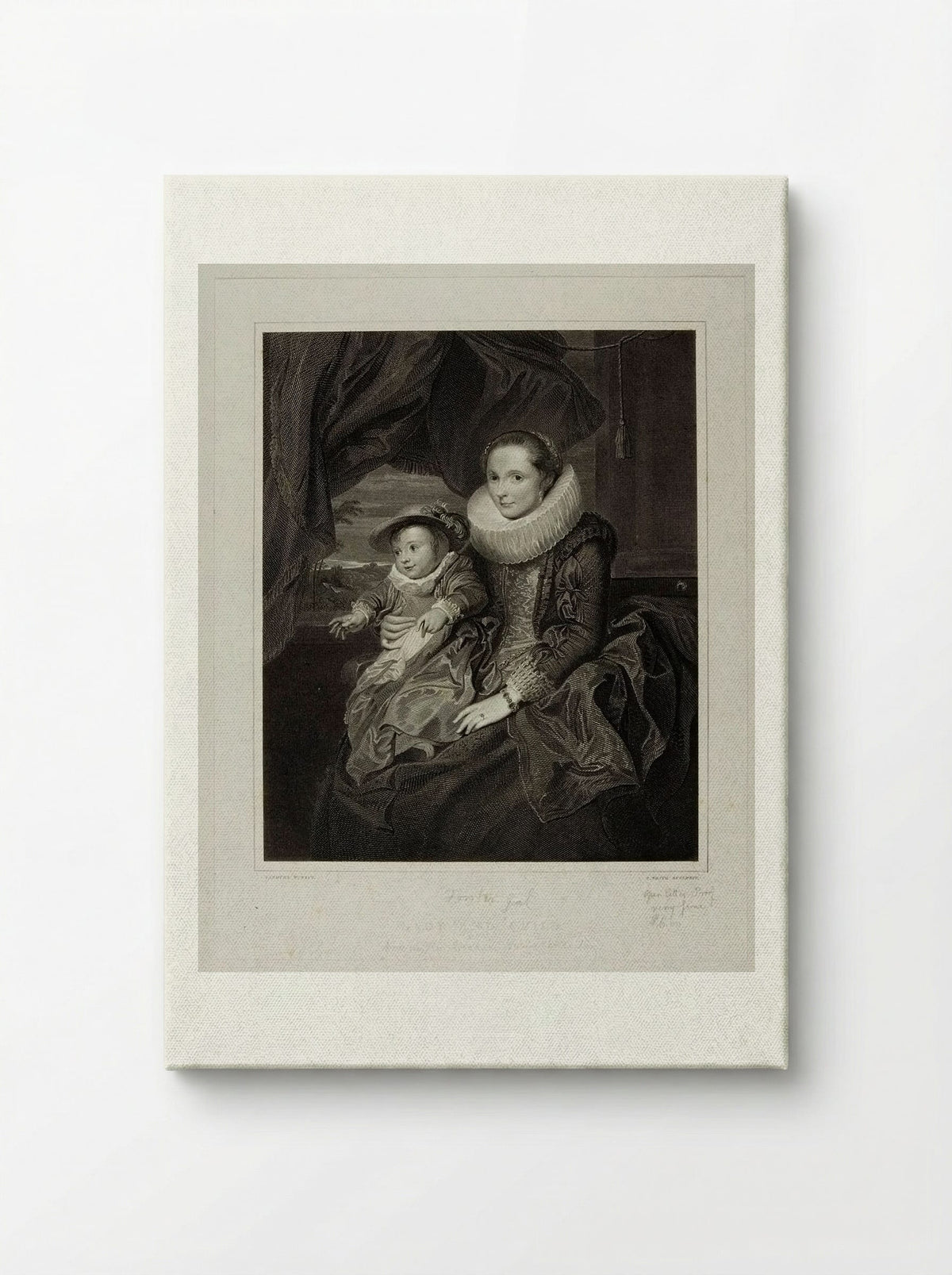 Lady and Child - Edward Smith - Canvas