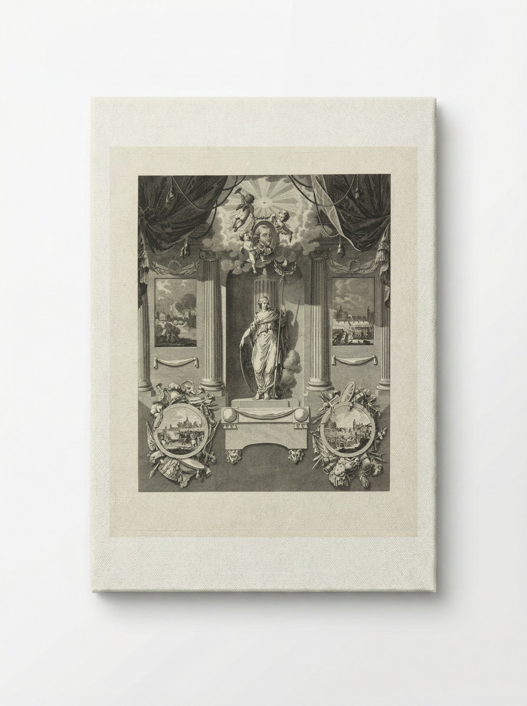 Erezuil voor luitenant-generaal Carel Baron van Boetzelaer - Cornelis Brouwer - Canvas