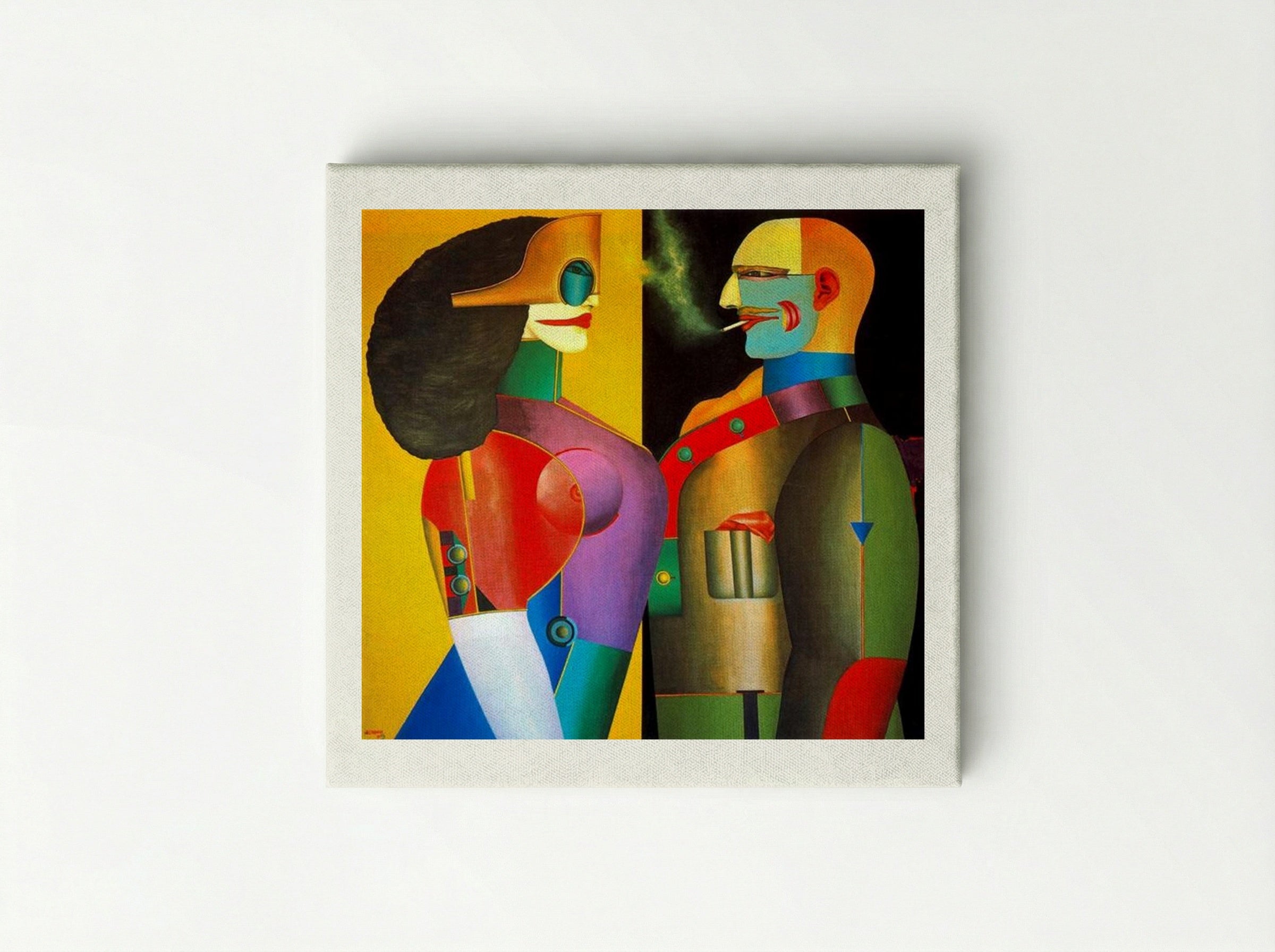 The Couple - Richard Lindner - Canvas