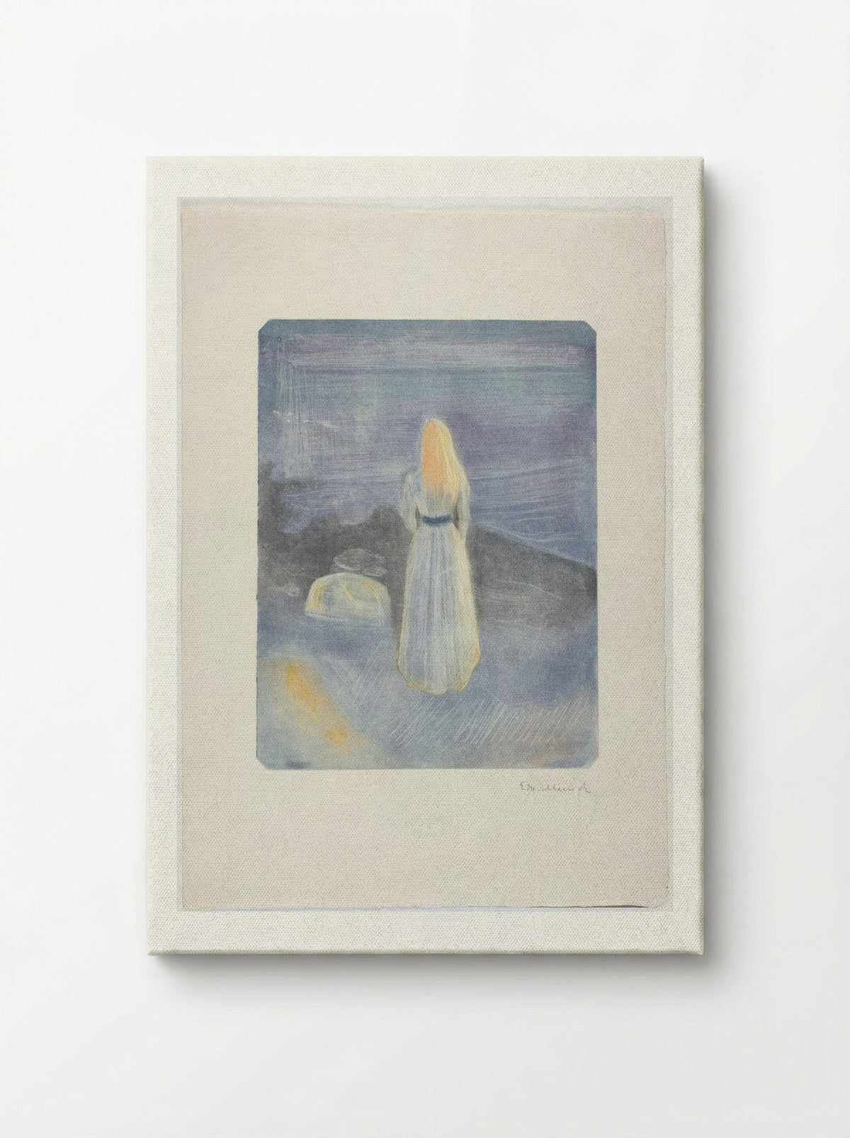 Young Woman on the Beach - Edvard Munch - Canvas