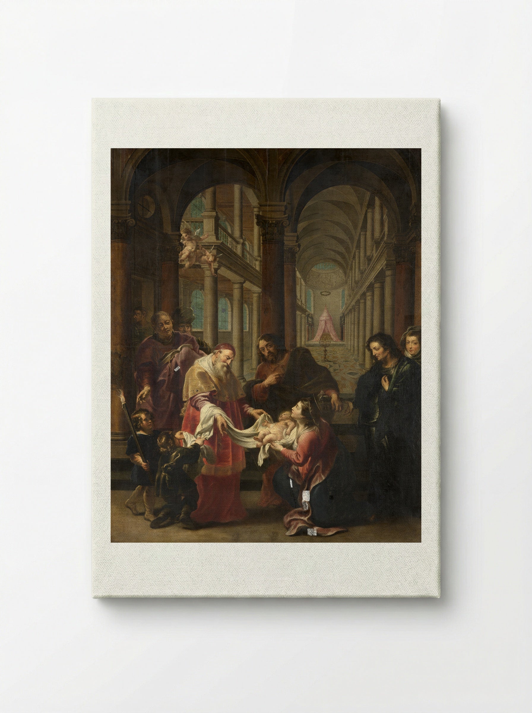 The Coronation of the Virgin by the Christ Child - Cornelis Schut (I) - Canvas