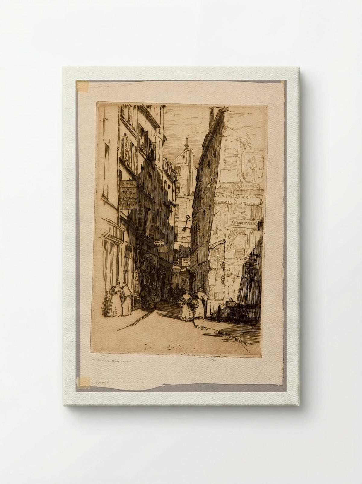 Rue Brisemiche, Paris - Herman Armour Webster - Canvas