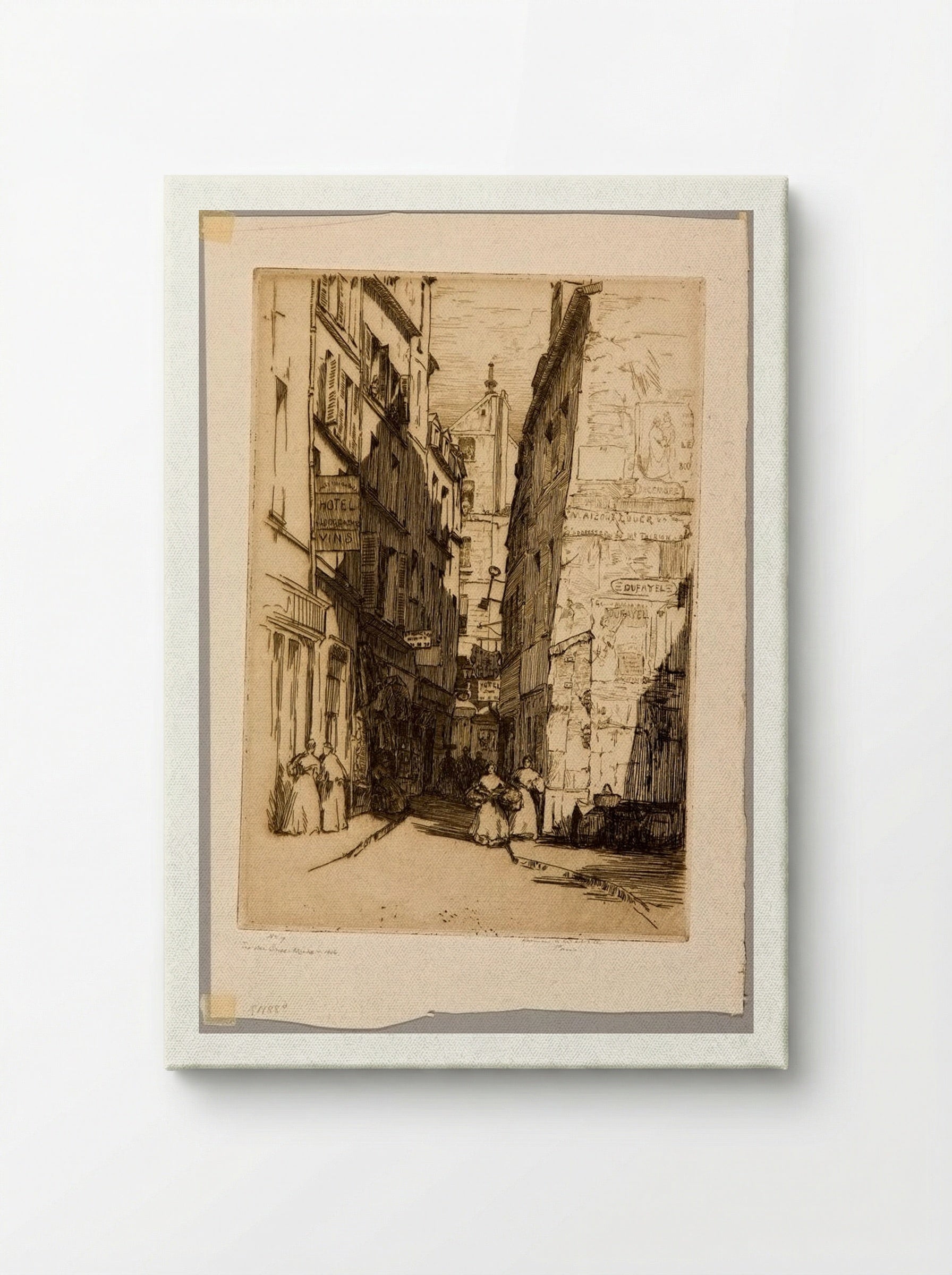 Rue Brisemiche, Paris - Herman Armour Webster - Canvas