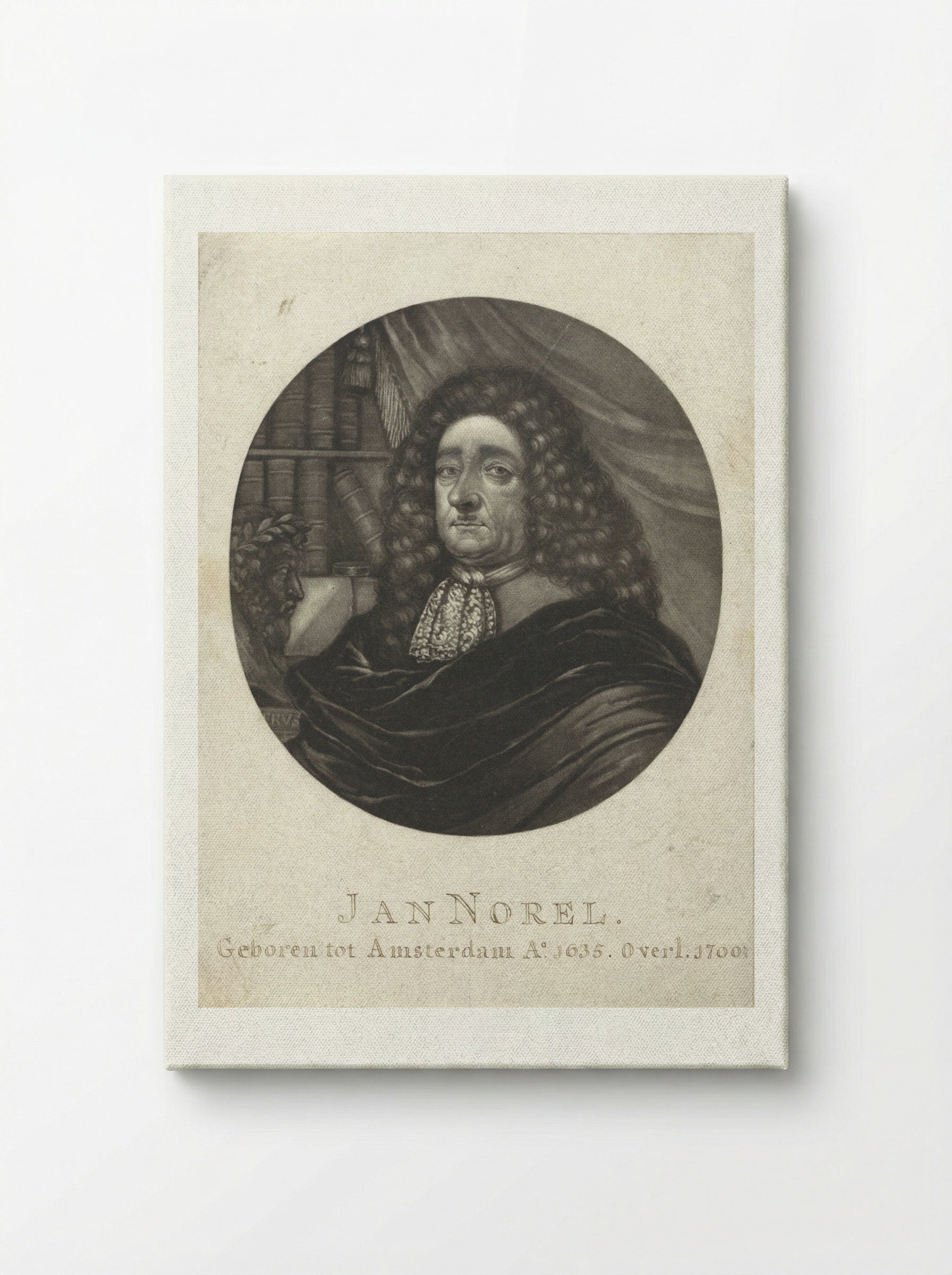 Portret van de dichter Jan Norel - Pieter Schenk (I) - Canvas
