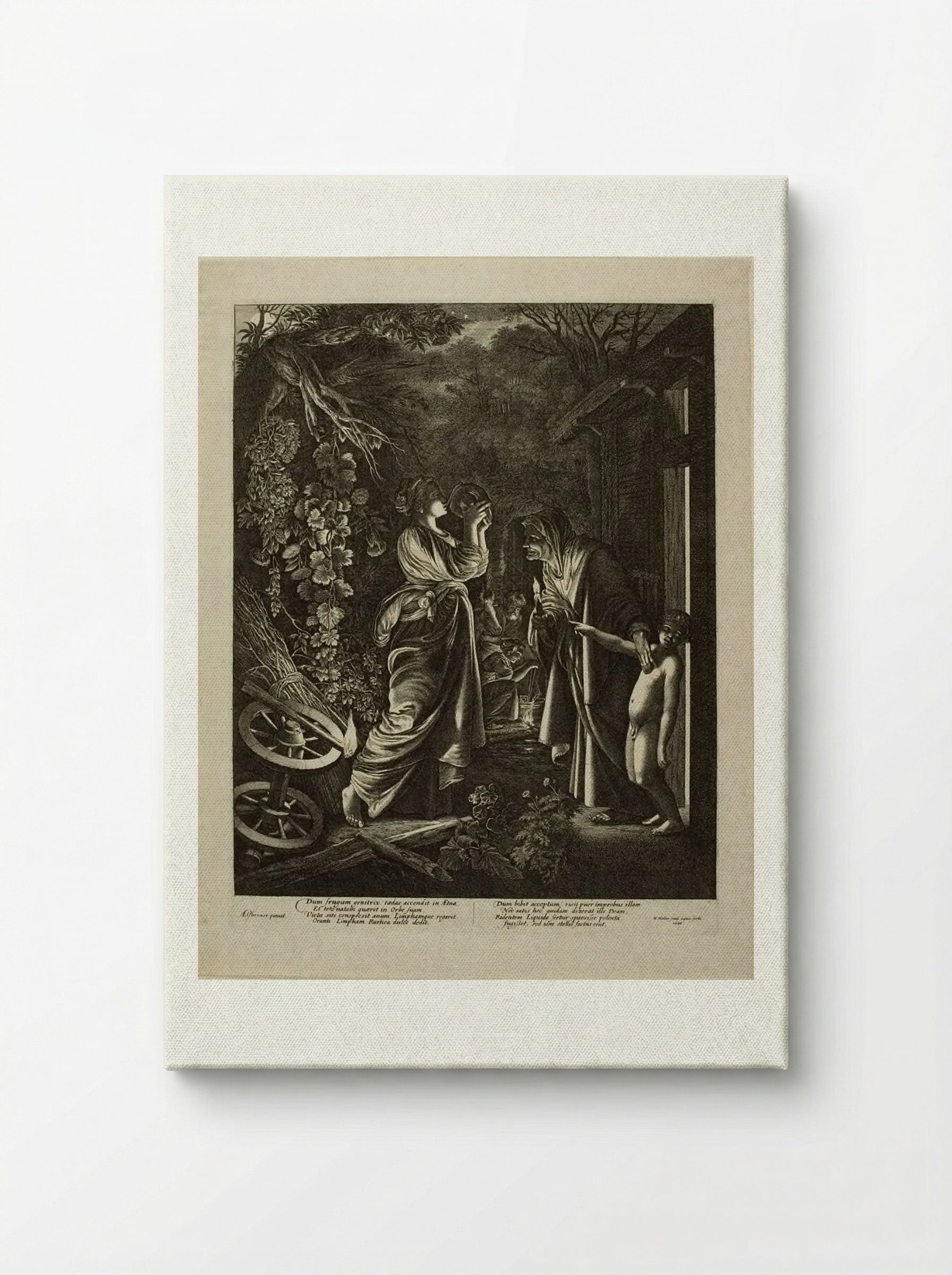 Mocking of Ceres - Wenceslaus Hollar - Canvas