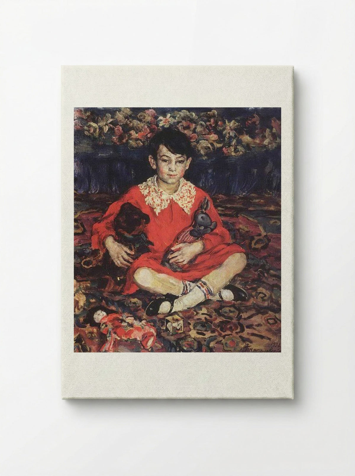 Portrait of Kamushka Benediktova - Pyotr Konchalovsky - Canvas