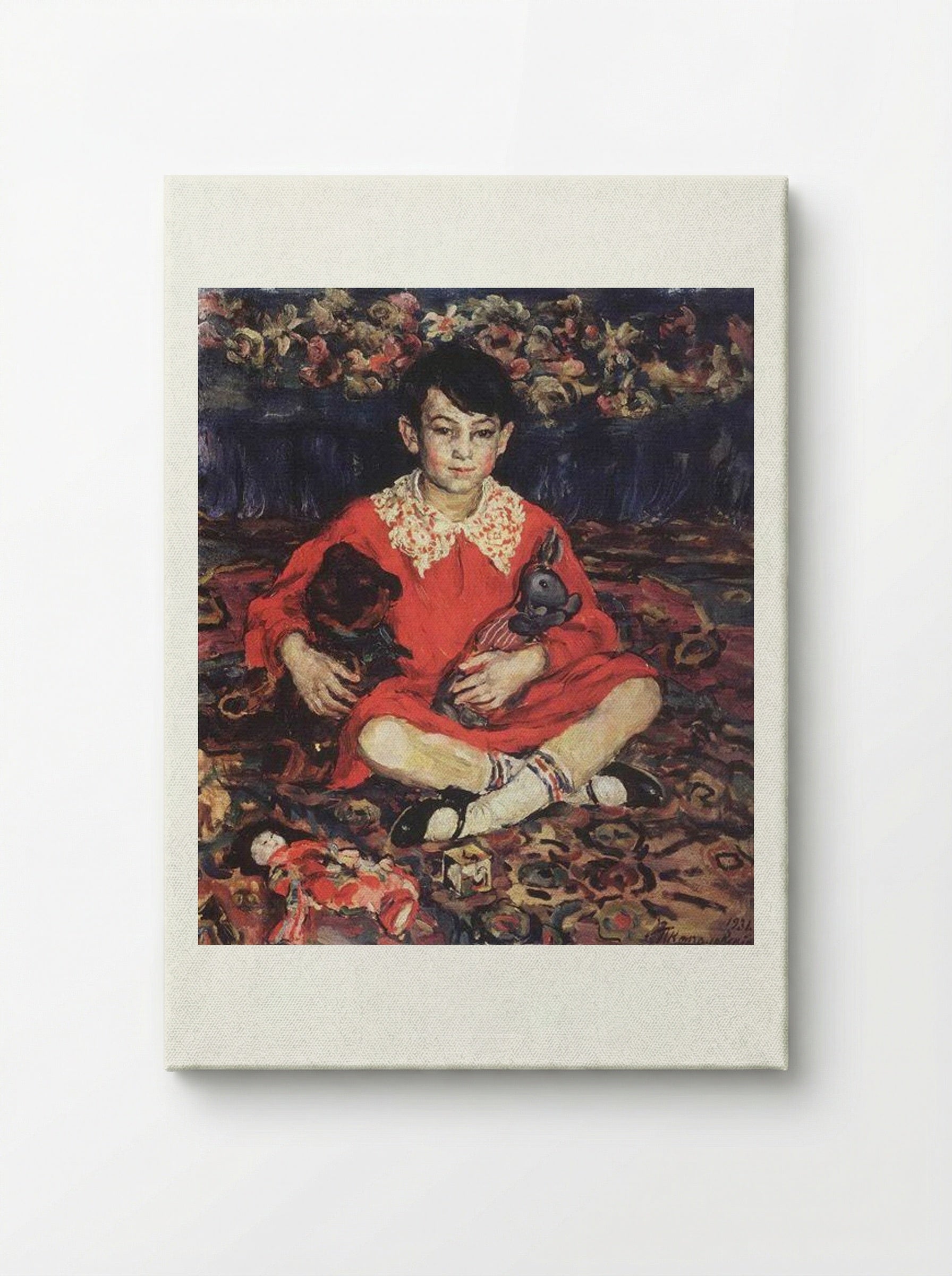 Portrait of Kamushka Benediktova - Pyotr Konchalovsky - Canvas