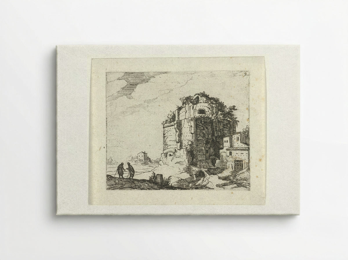 Romeinse ruïne - Guilliam van Nieulandt II - Canvas