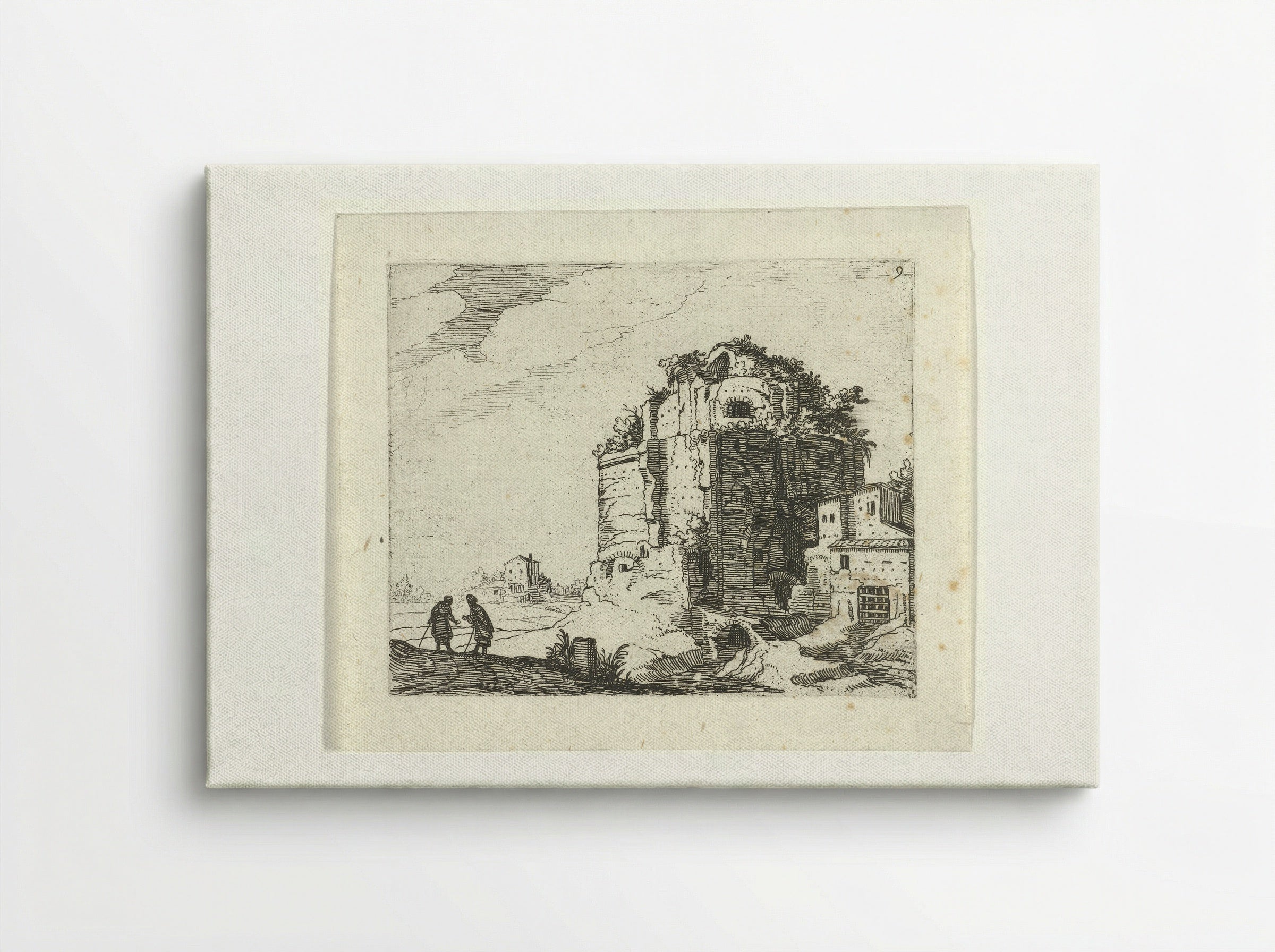 Romeinse ruïne - Guilliam van Nieulandt II - Canvas