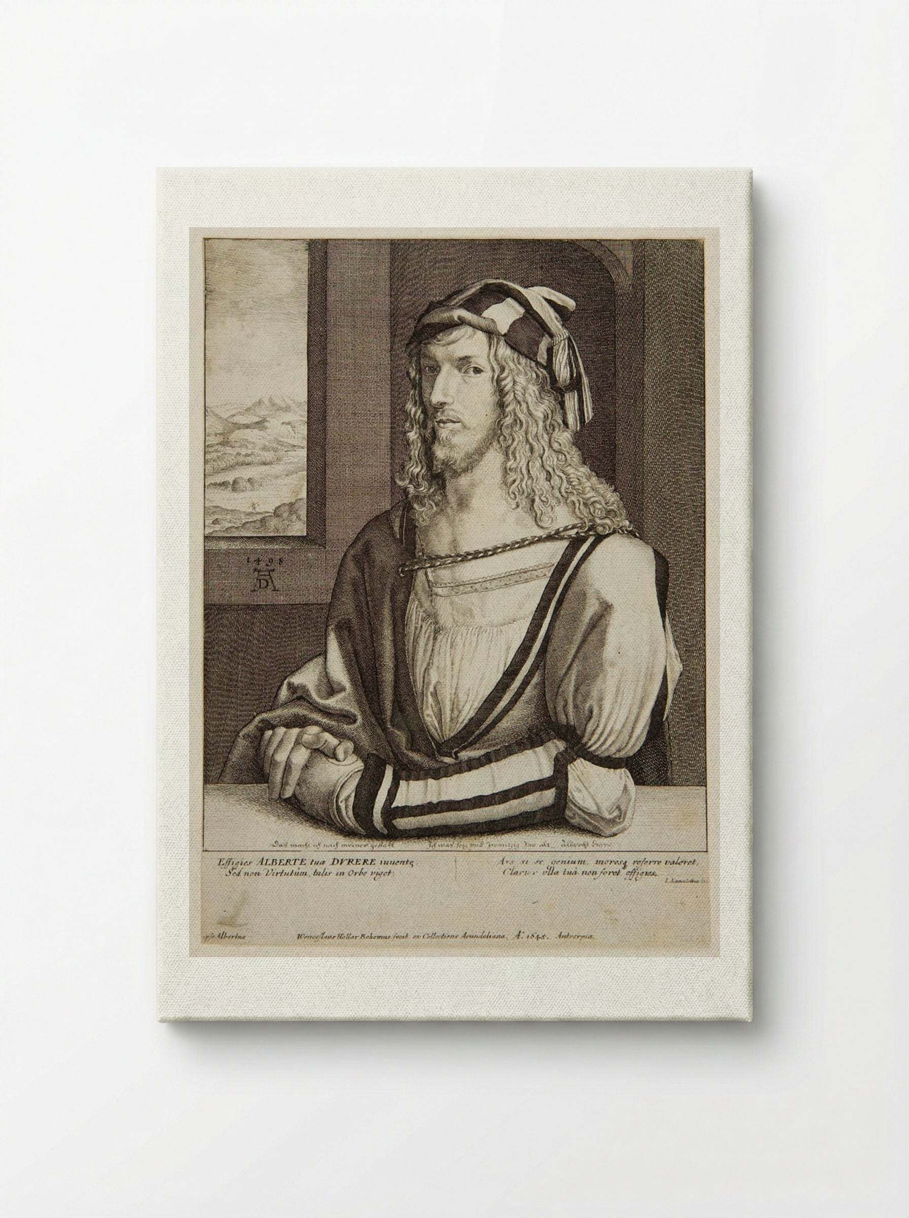 Portrait of Albrecht Dürer - Wenceslaus Hollar - Canvas