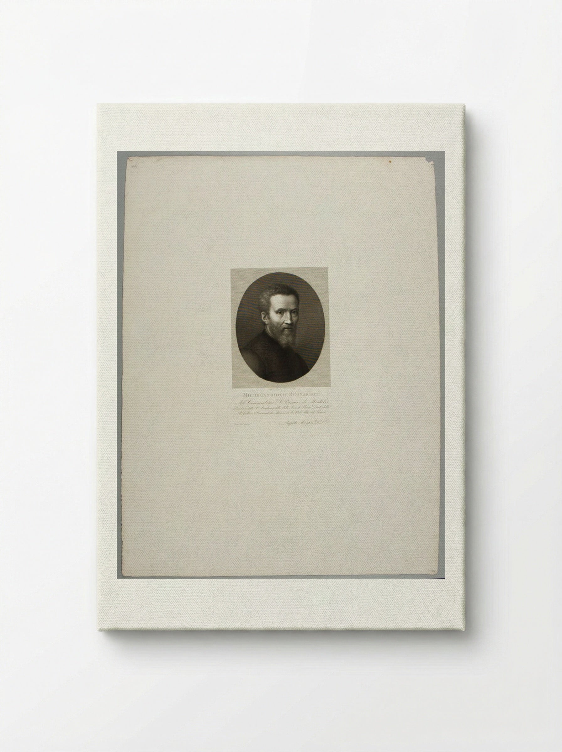 Portrait of Michelangelo Buonarroti - Raphael Morghen - Canvas
