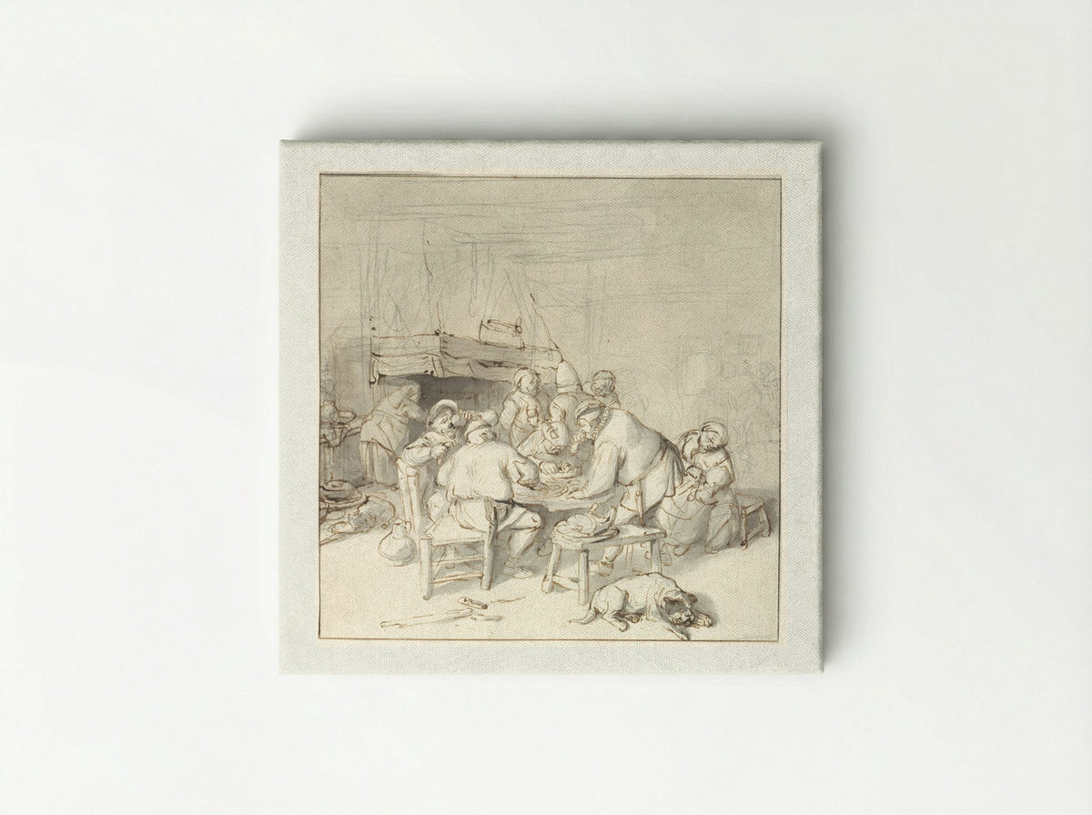 Scene at an Inn - Cornelis Dusart - Canvas