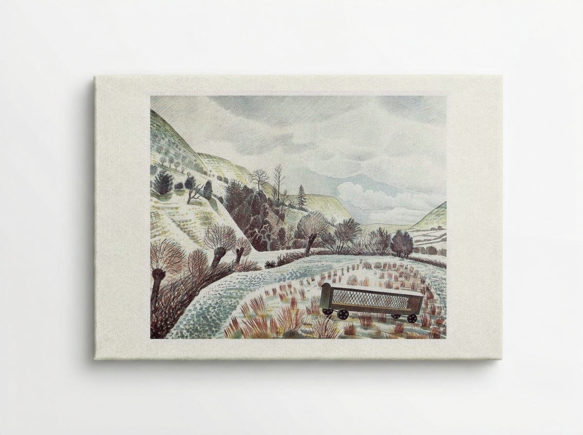 New Year's Snow - Eric Ravilious - Canvas