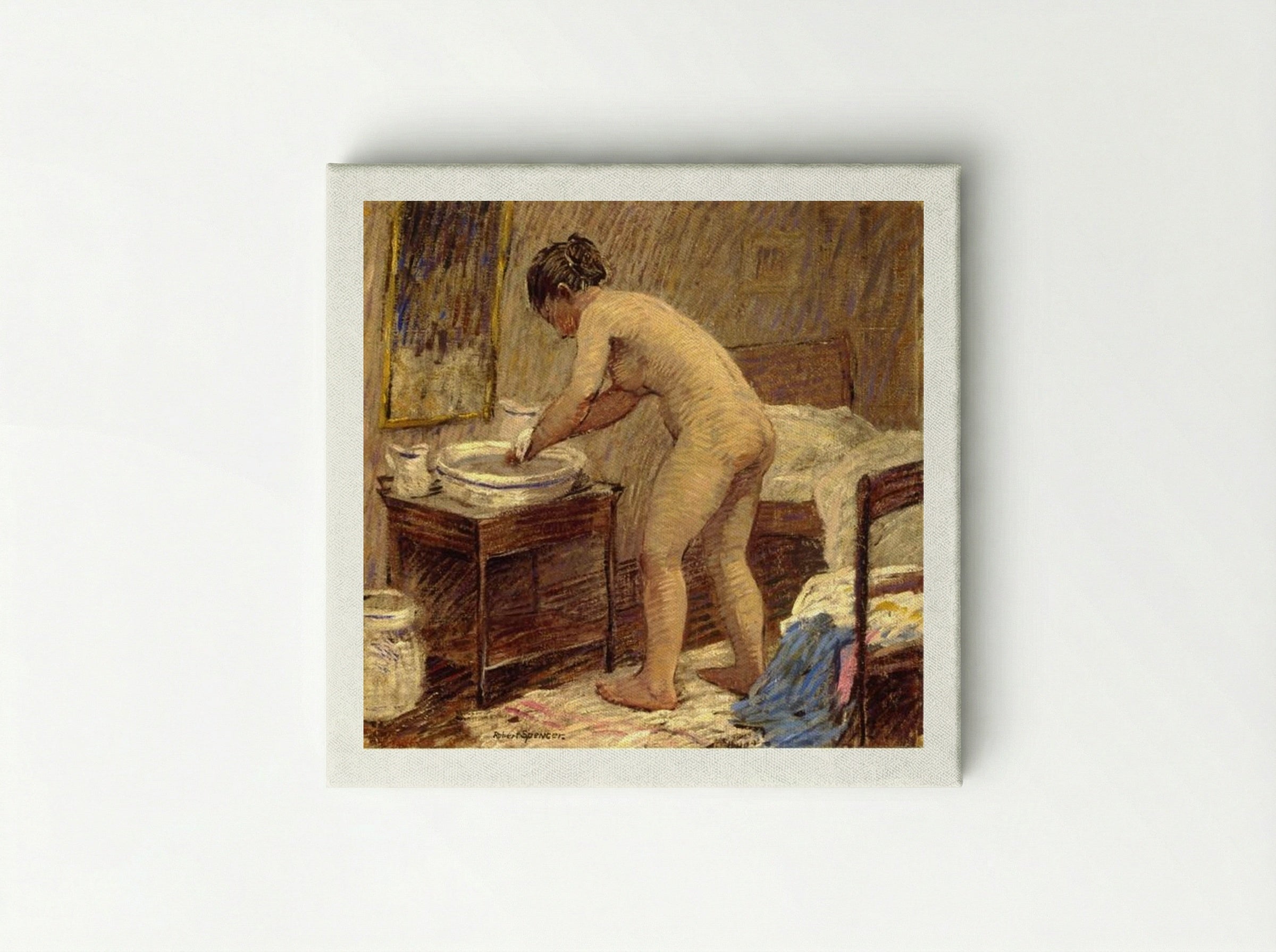 The Bath - Robert Spencer - Canvas