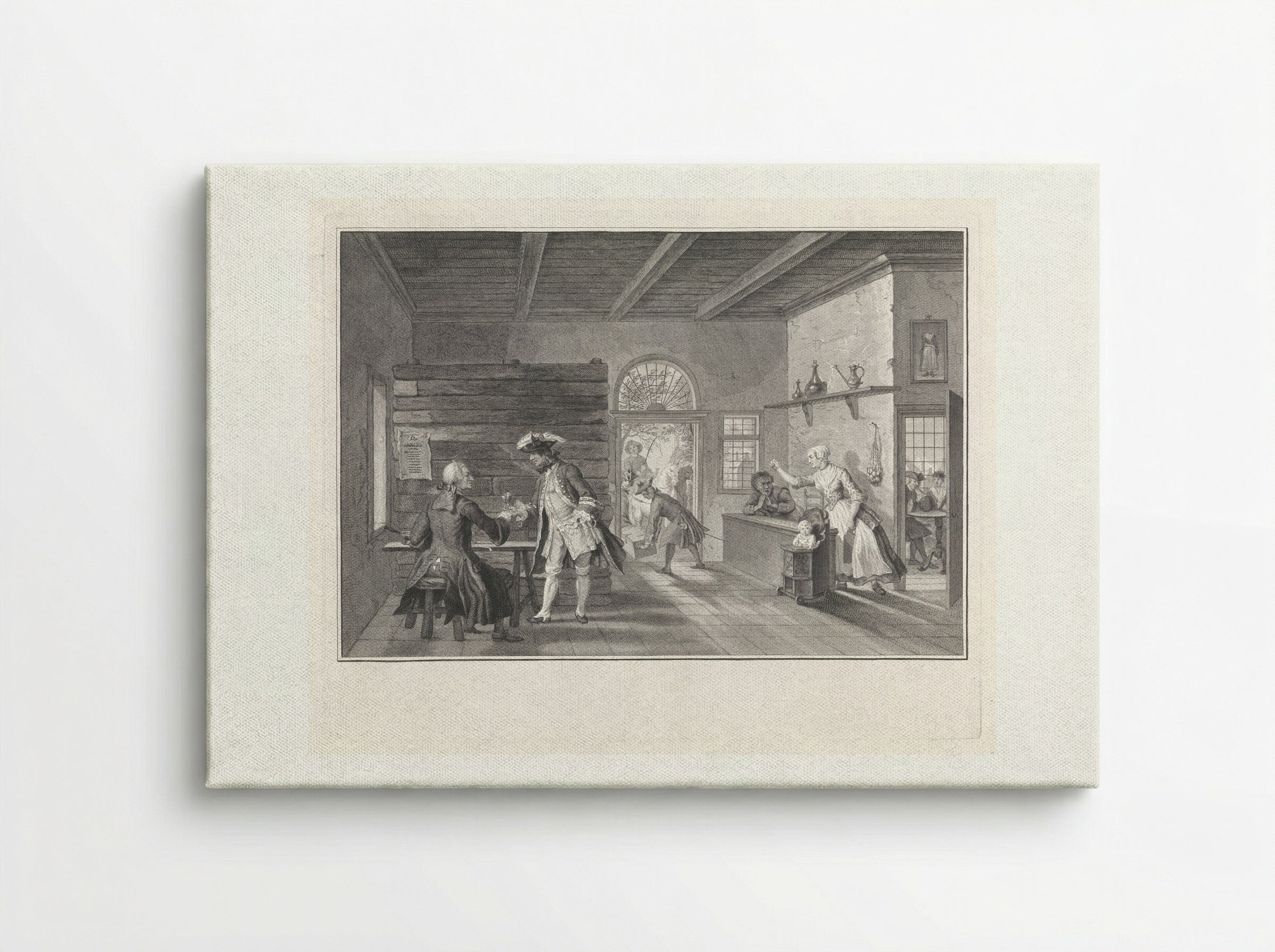 De Puiterveense helleveeg achter de tap - Pieter Tanjé - Canvas