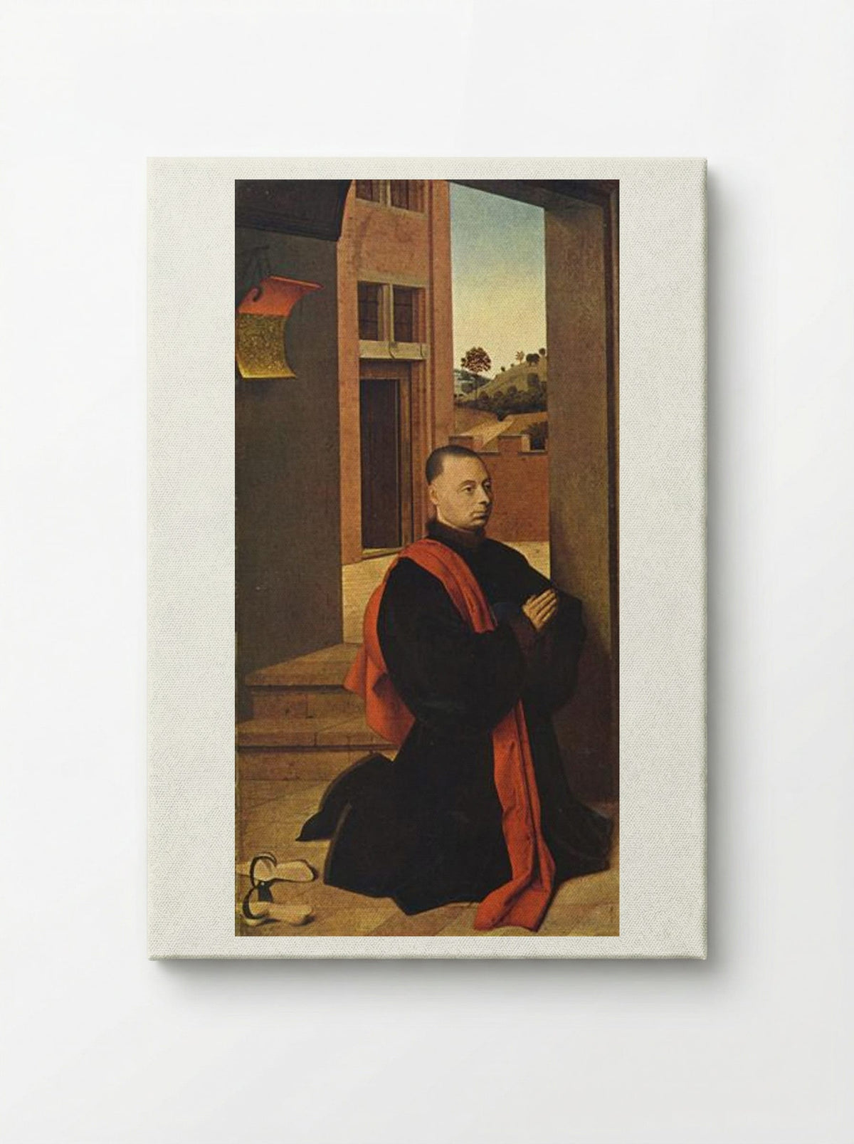 Kneeling male donor - Petrus Christus - Canvas
