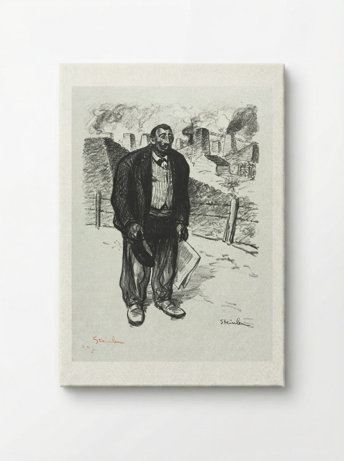 L'Honnête ouvrier - Théophile Alexandre Steinlen - Canvas