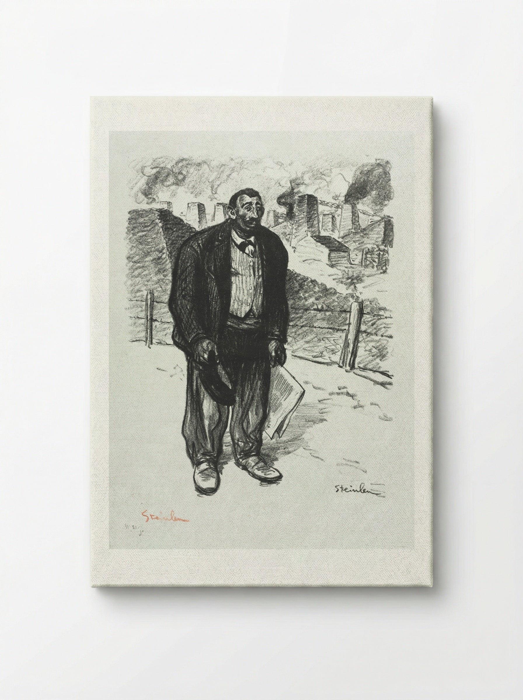 L'Honnête ouvrier - Théophile Alexandre Steinlen - Canvas