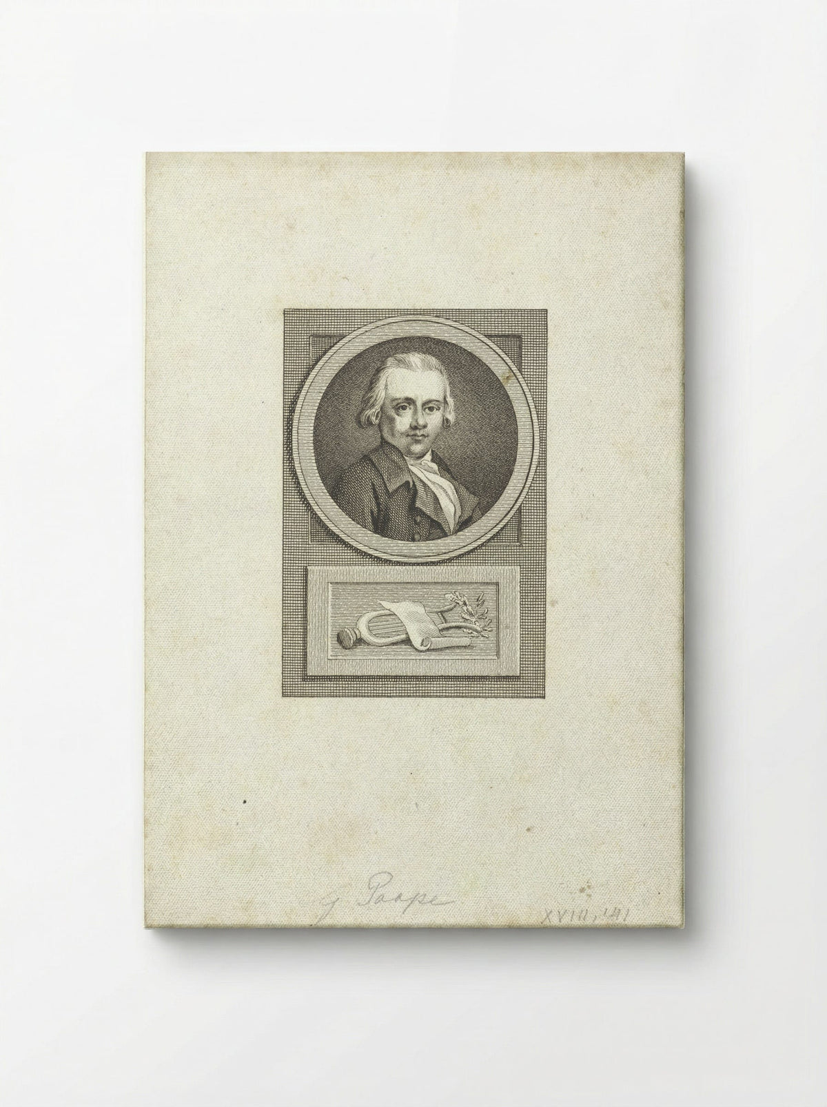 Portret van Gerrit Paape - Reinier Vinkeles (I) - Canvas