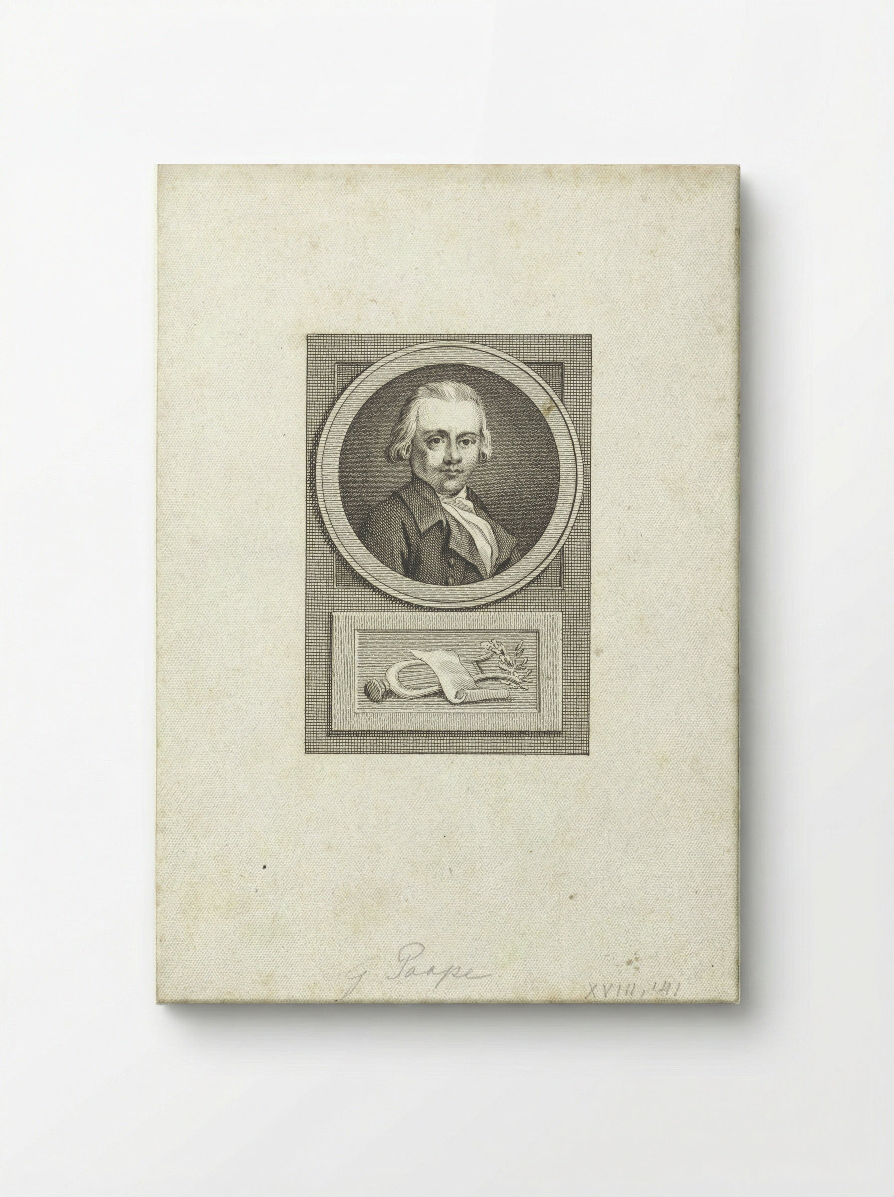 Portret van Gerrit Paape - Reinier Vinkeles (I) - Canvas