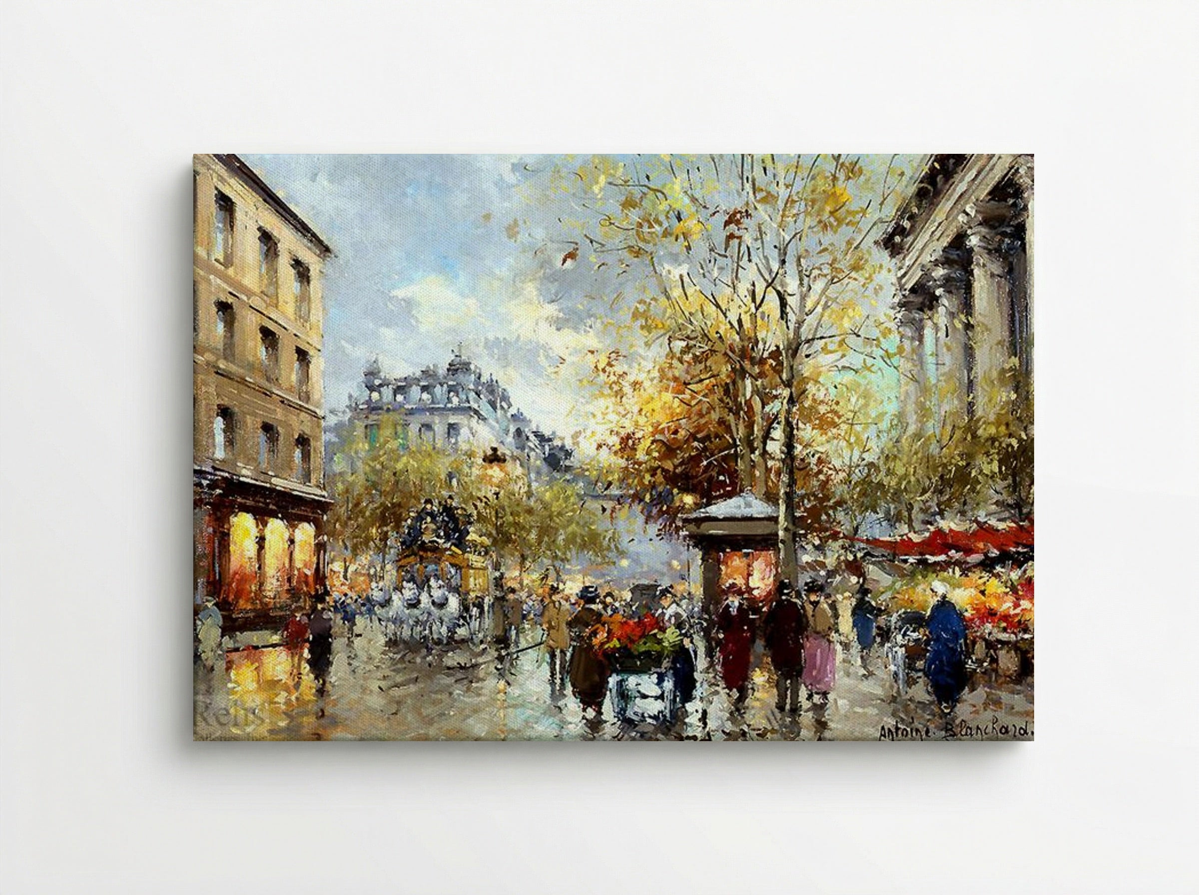 Boulevard des Capucines et Madeleine - Antoine Blanchard - Canvas