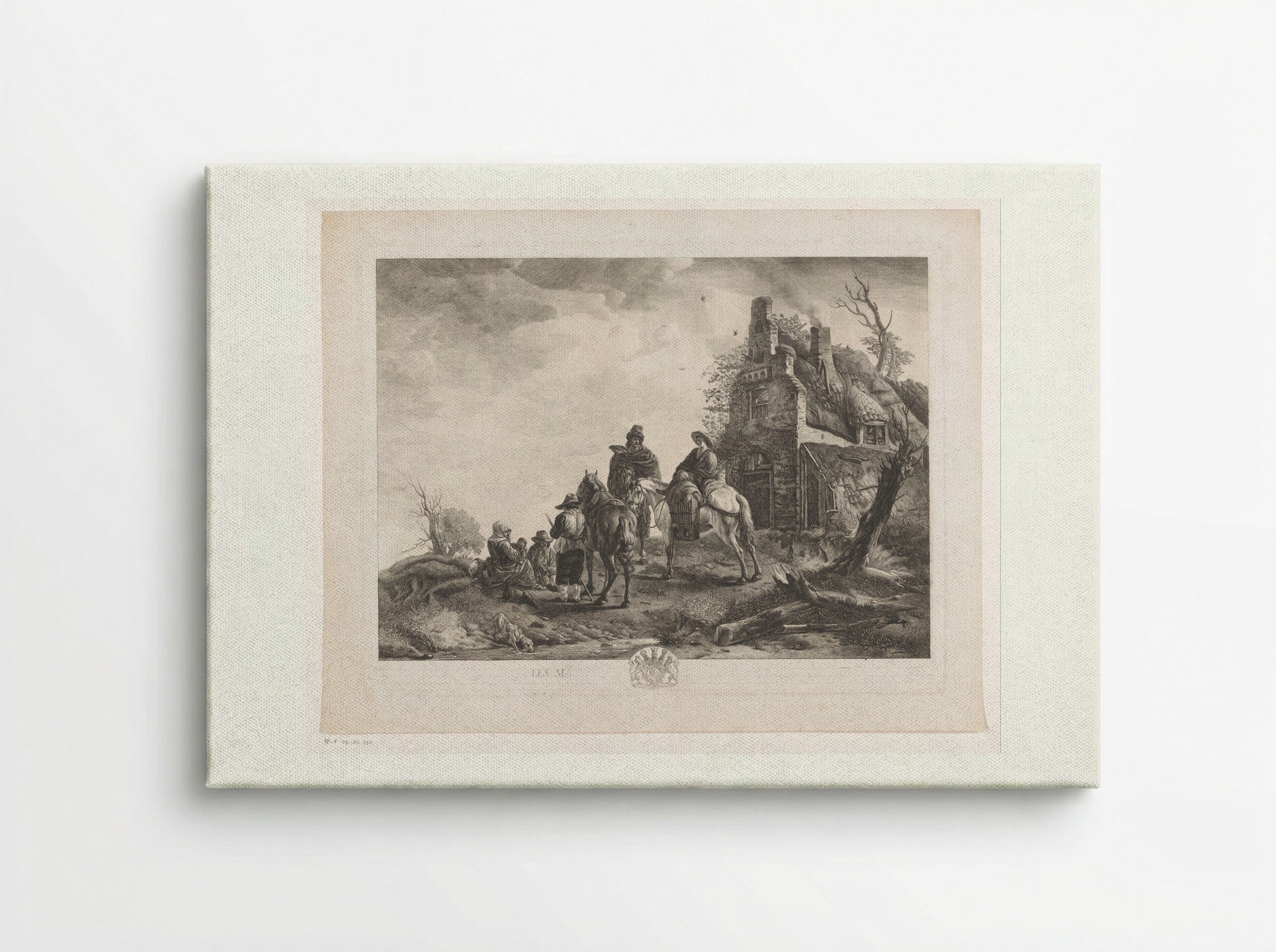 Marskramers voor een huis - Jean Moyreau - Canvas