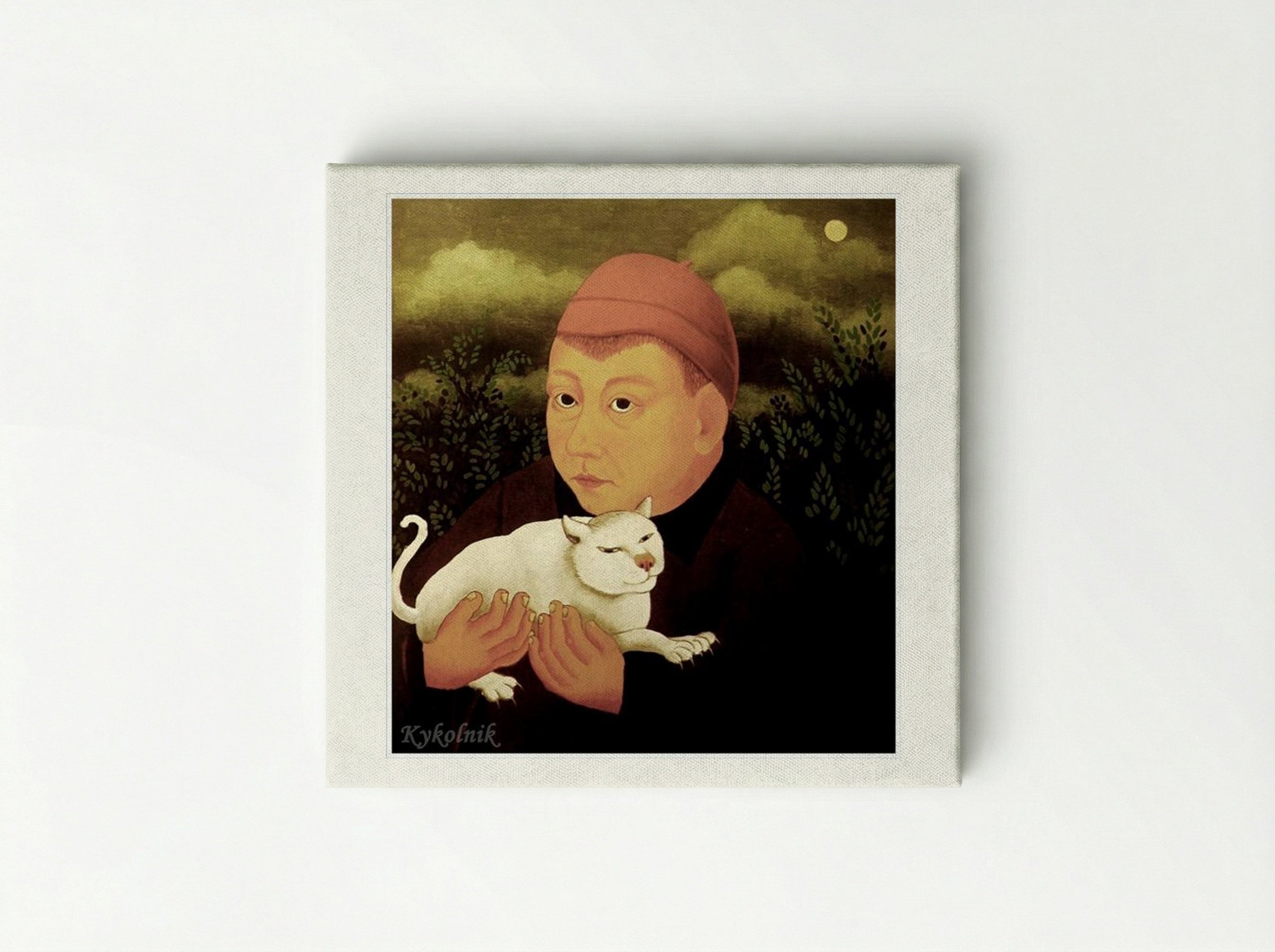 Boy with Cat - Ivan Generalić - Canvas