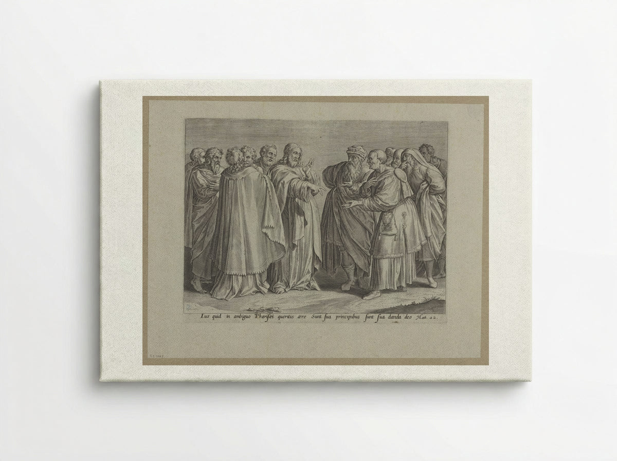 The Great Commandment - Hans Collaert the Elder - Canvas