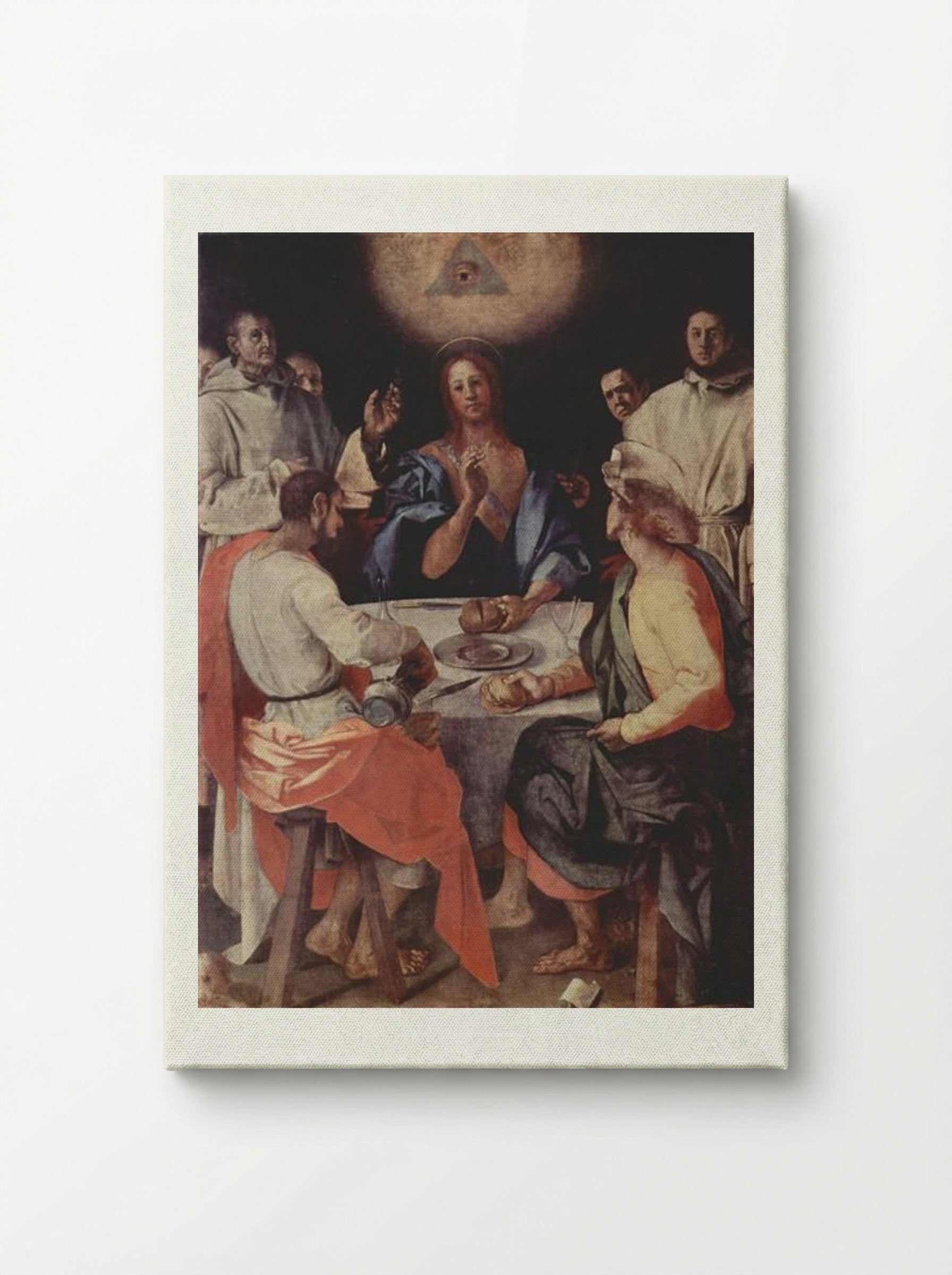 Supper at Emmaus - Jacopo Pontormo - Canvas