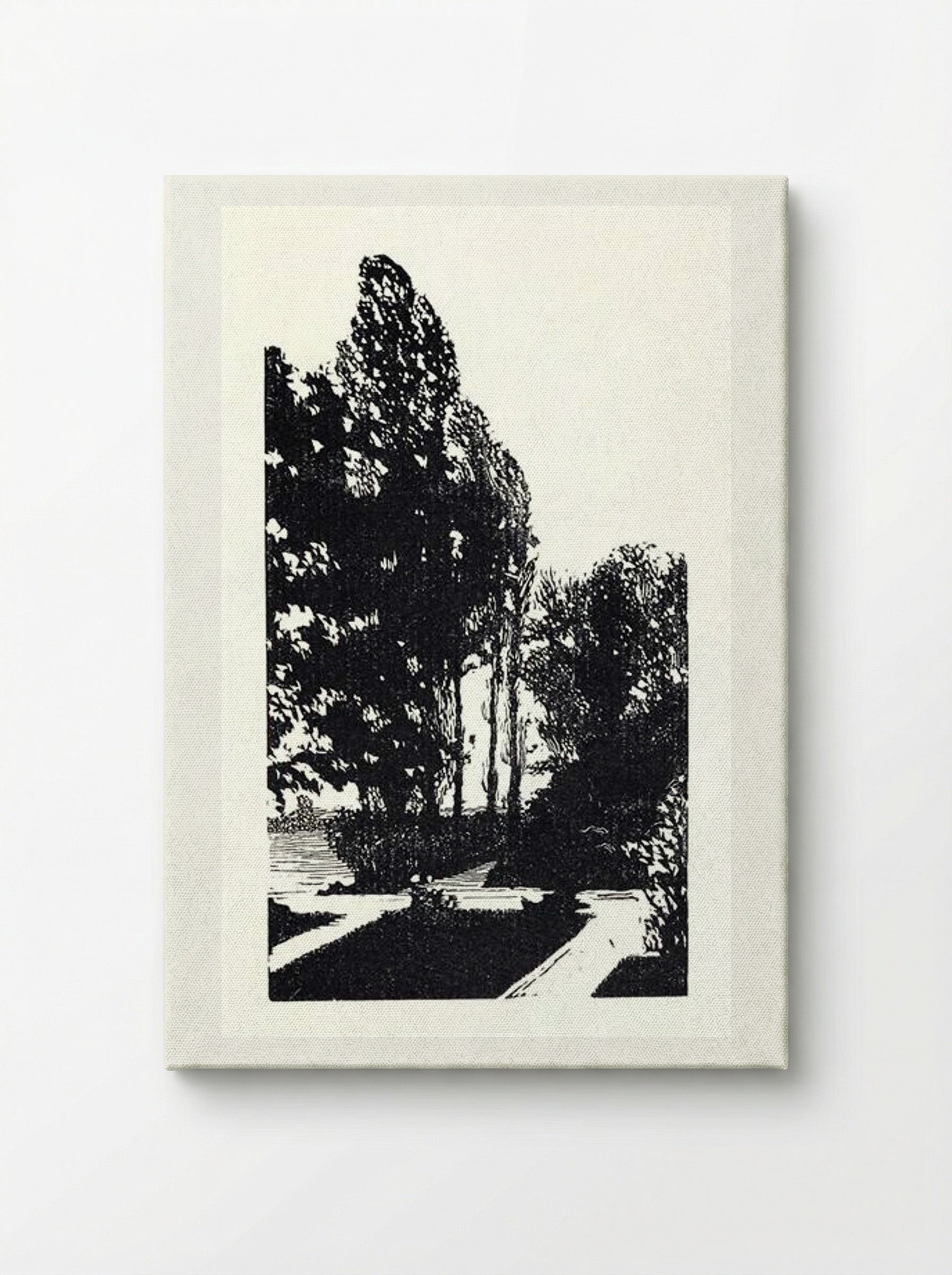 In the Park. Poplar Trees - Anna Ostroumova-Lebedeva - Canvas