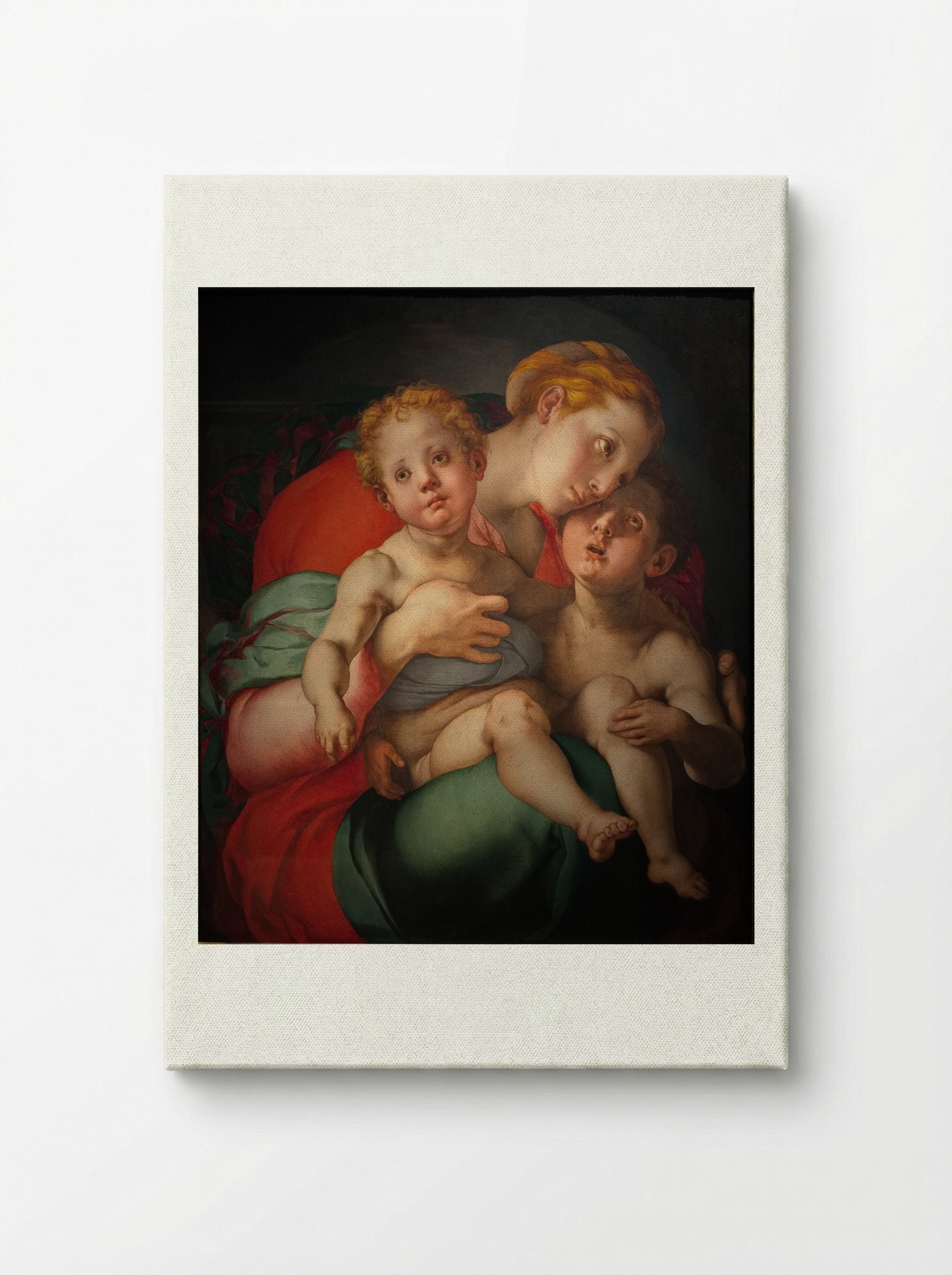 Madonna and Child with the Young Saint John - Jacopo Pontormo - Canvas