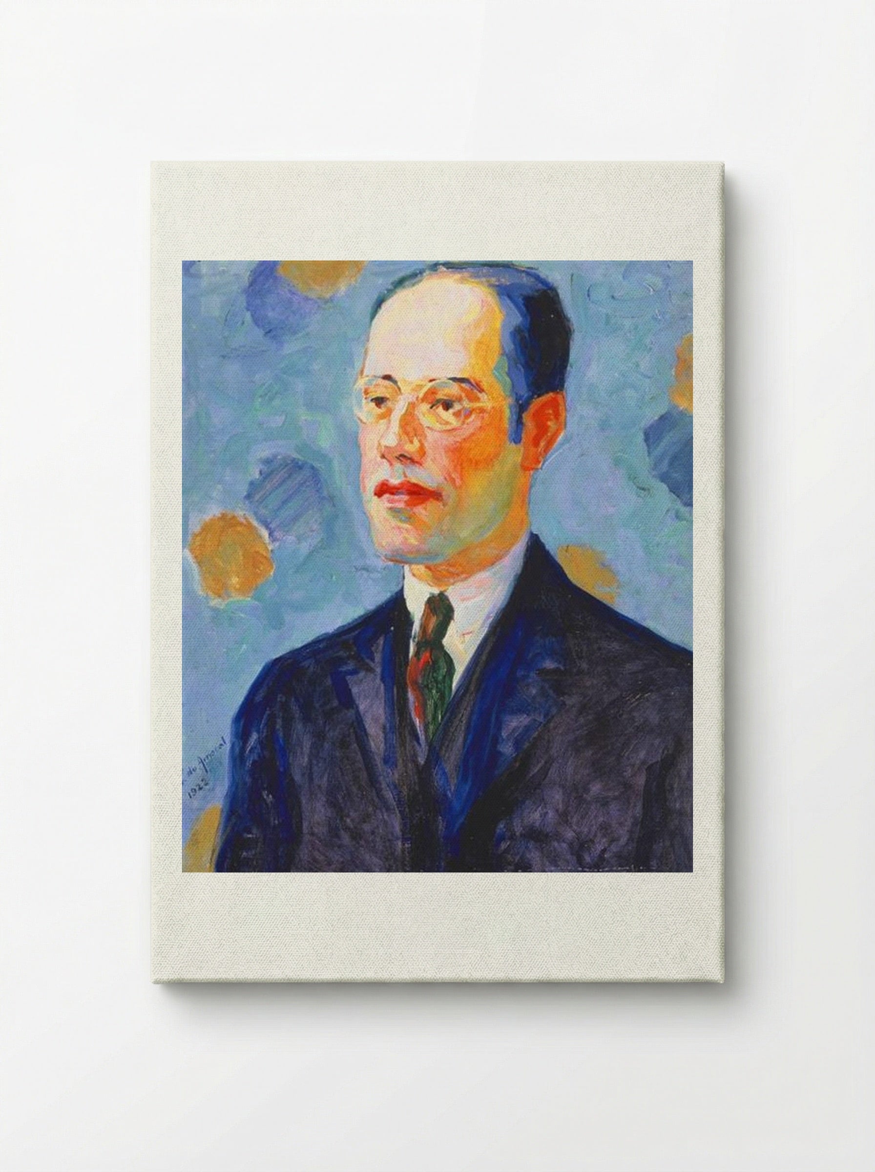 Portrait of Mário de Andrade - Tarsila do Amaral - Canvas