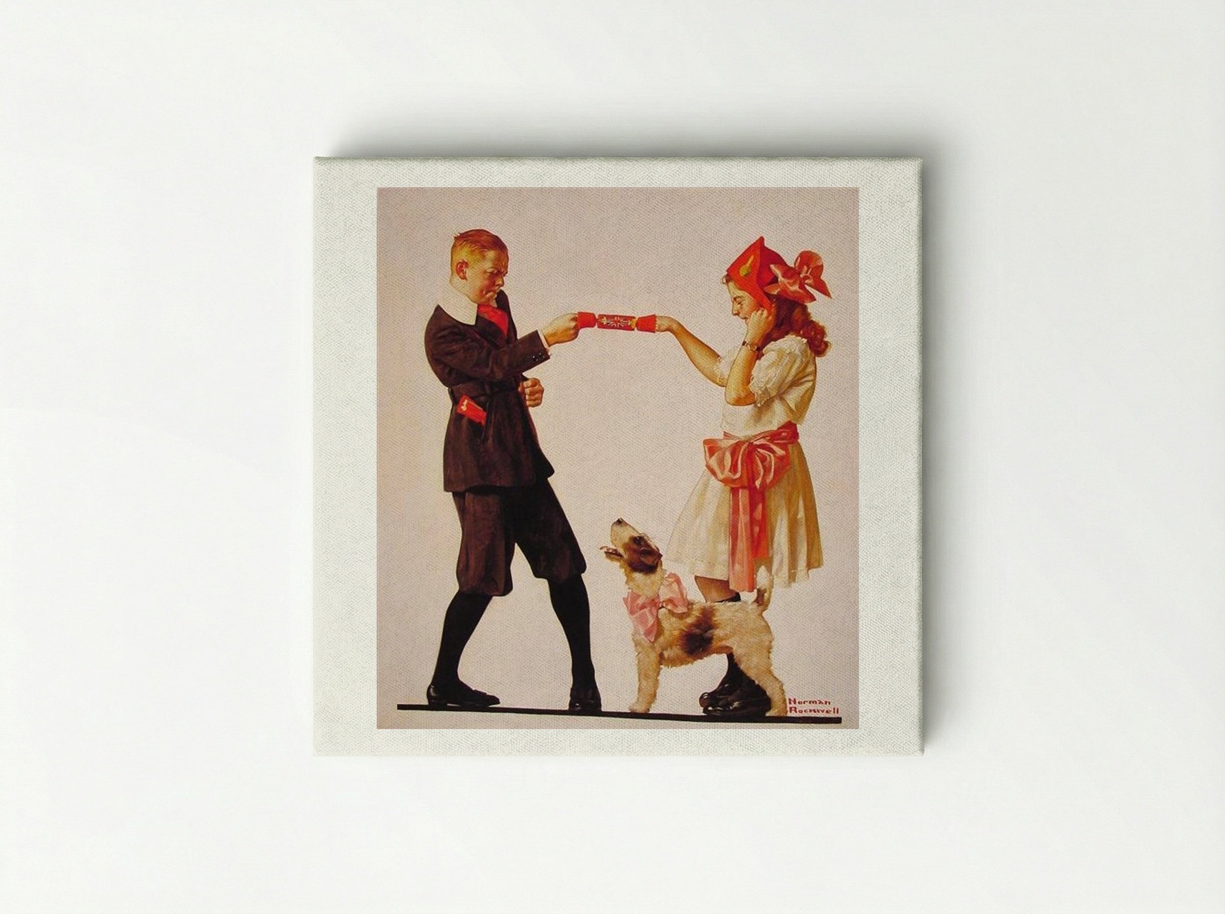 The Party Favour - Norman Rockwell - Canvas