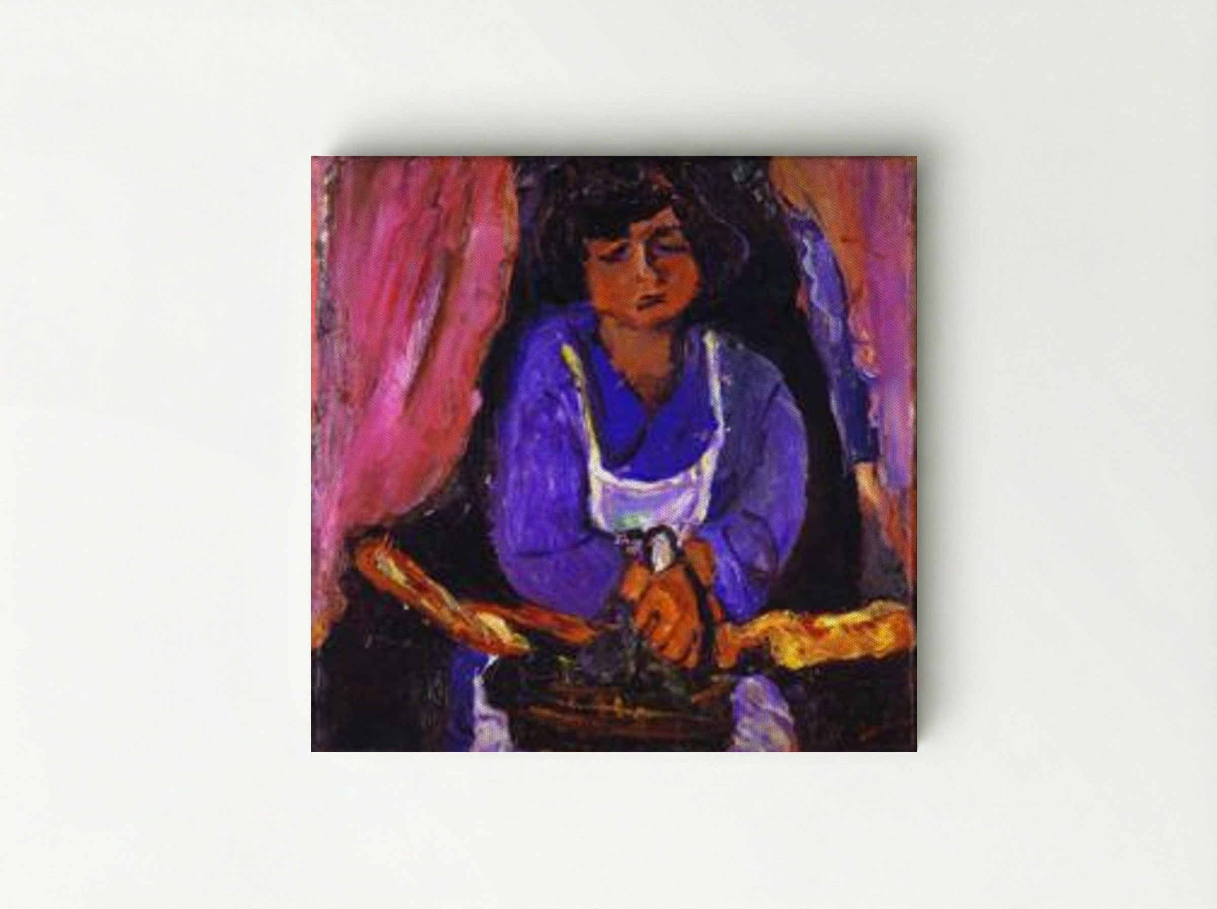 Servant Girl in Blue - Chaim Soutine - Canvas